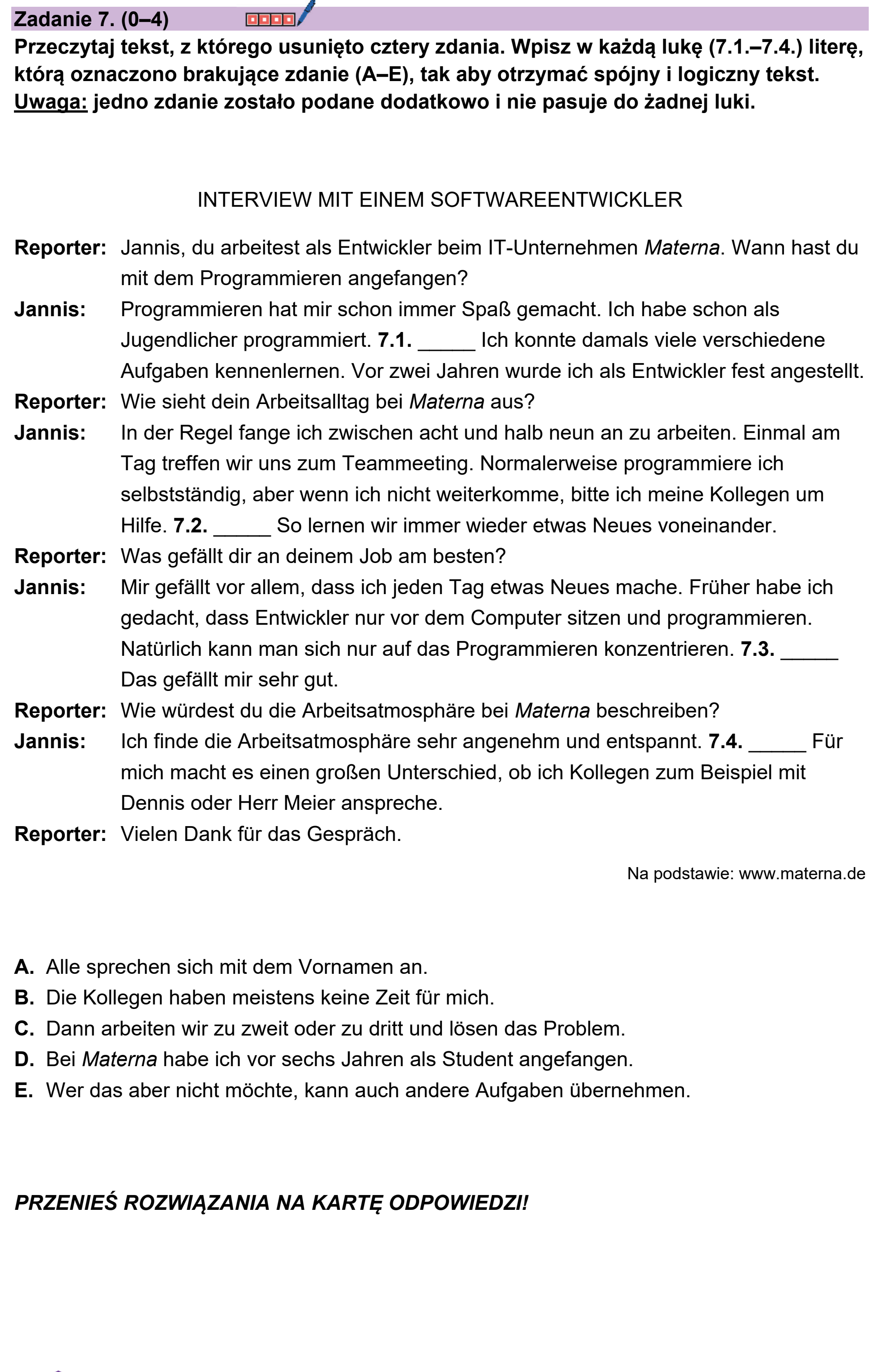 Matura próbna, grudzien 2023, podgląd zadania 7