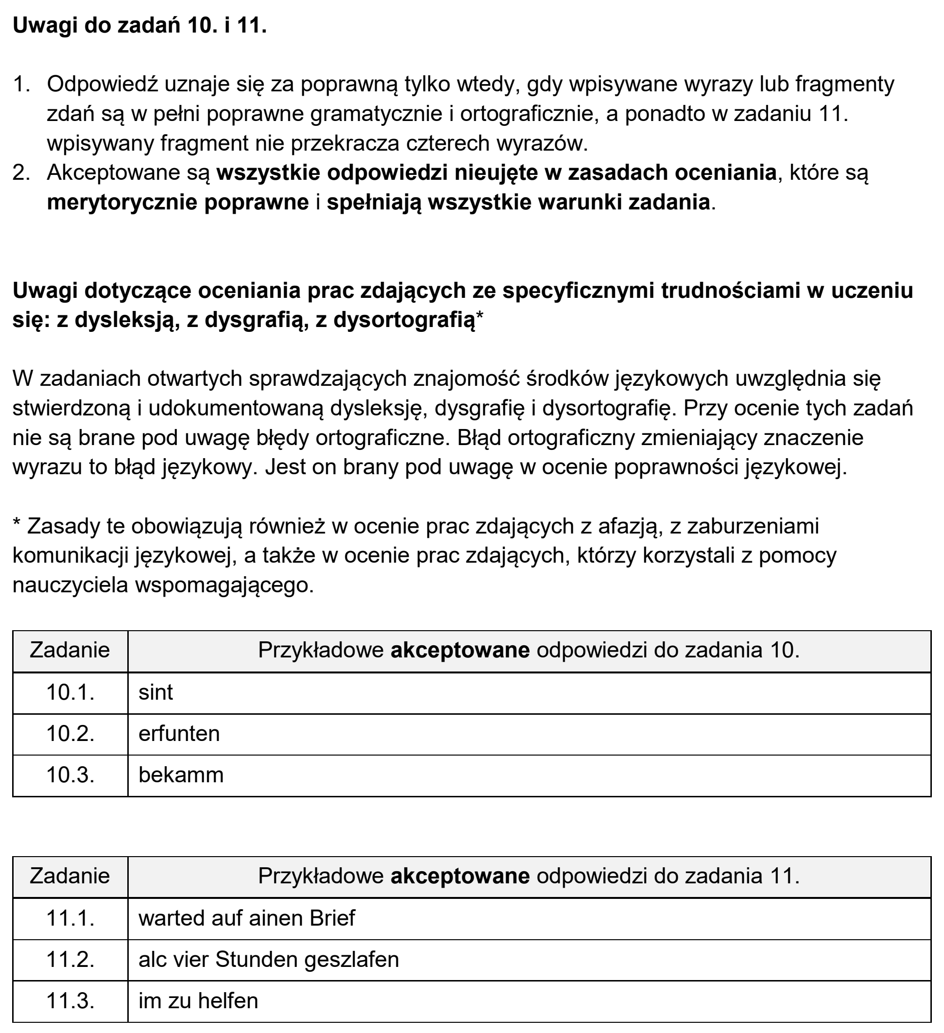 Matura próbna, grudzien 2024, odpowiedź do zadania 11, fragment 2