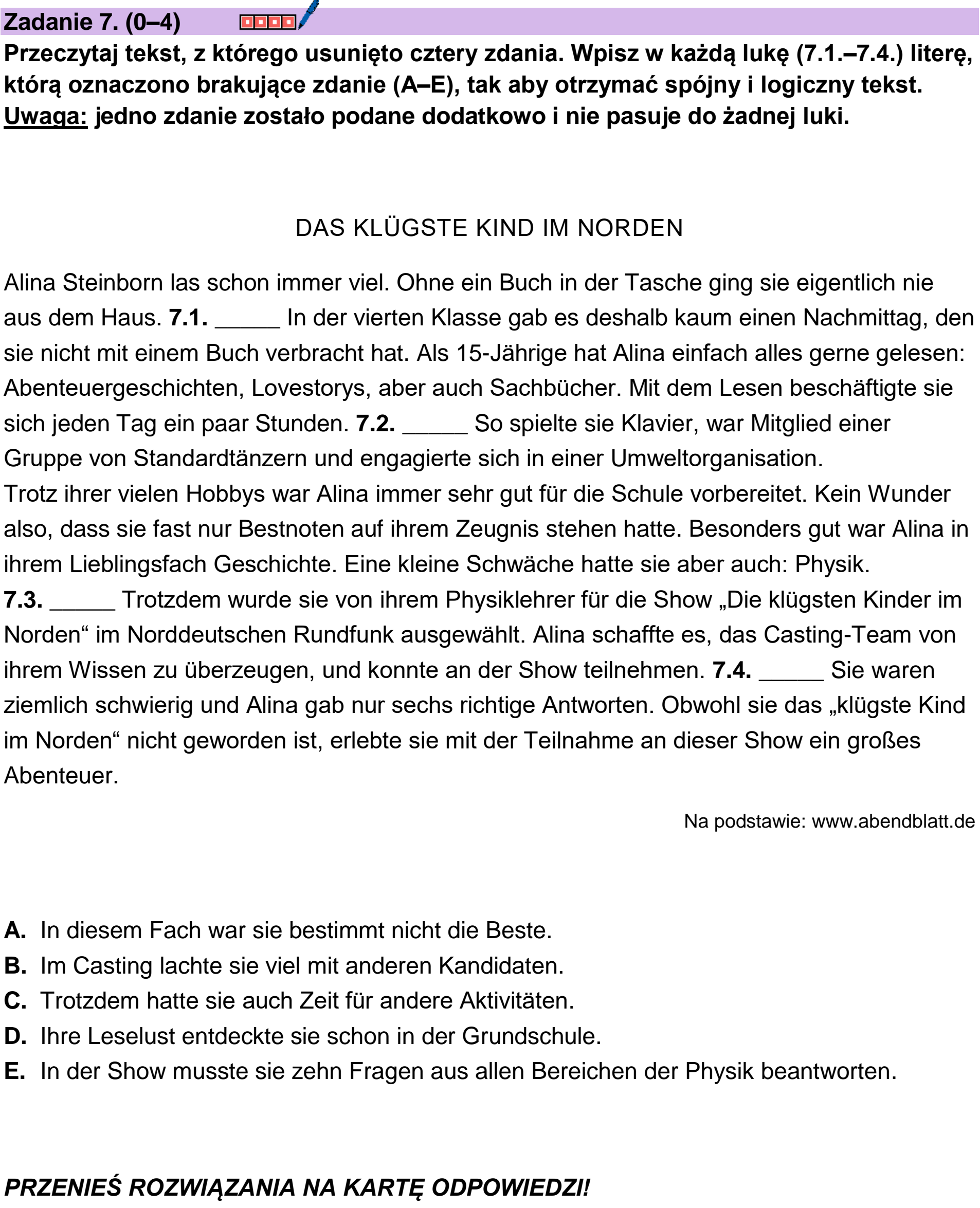 Matura próbna, grudzien 2024, podgląd zadania 7