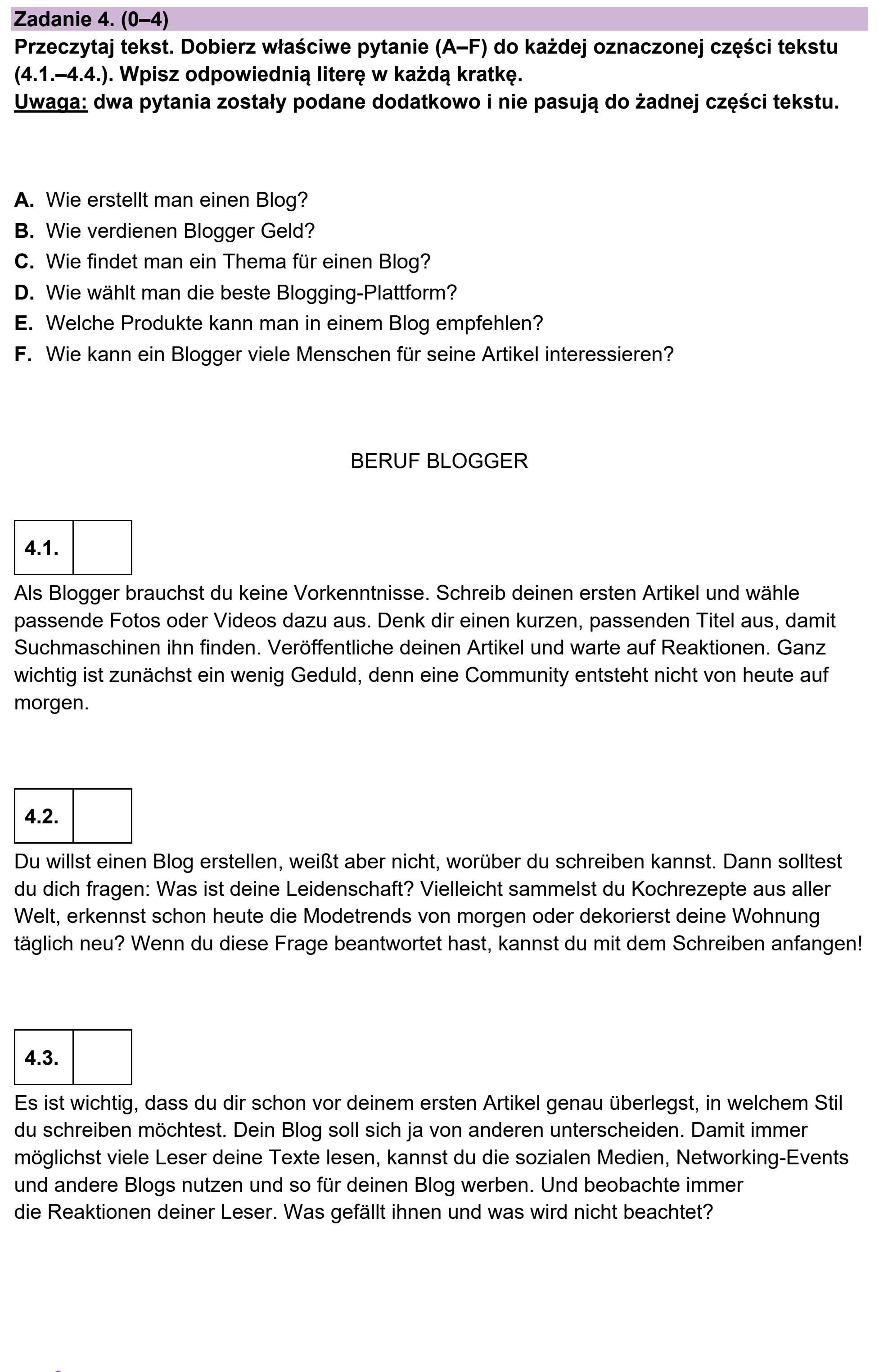Matura, maj 2023, podgląd zadania 4, fragment 1