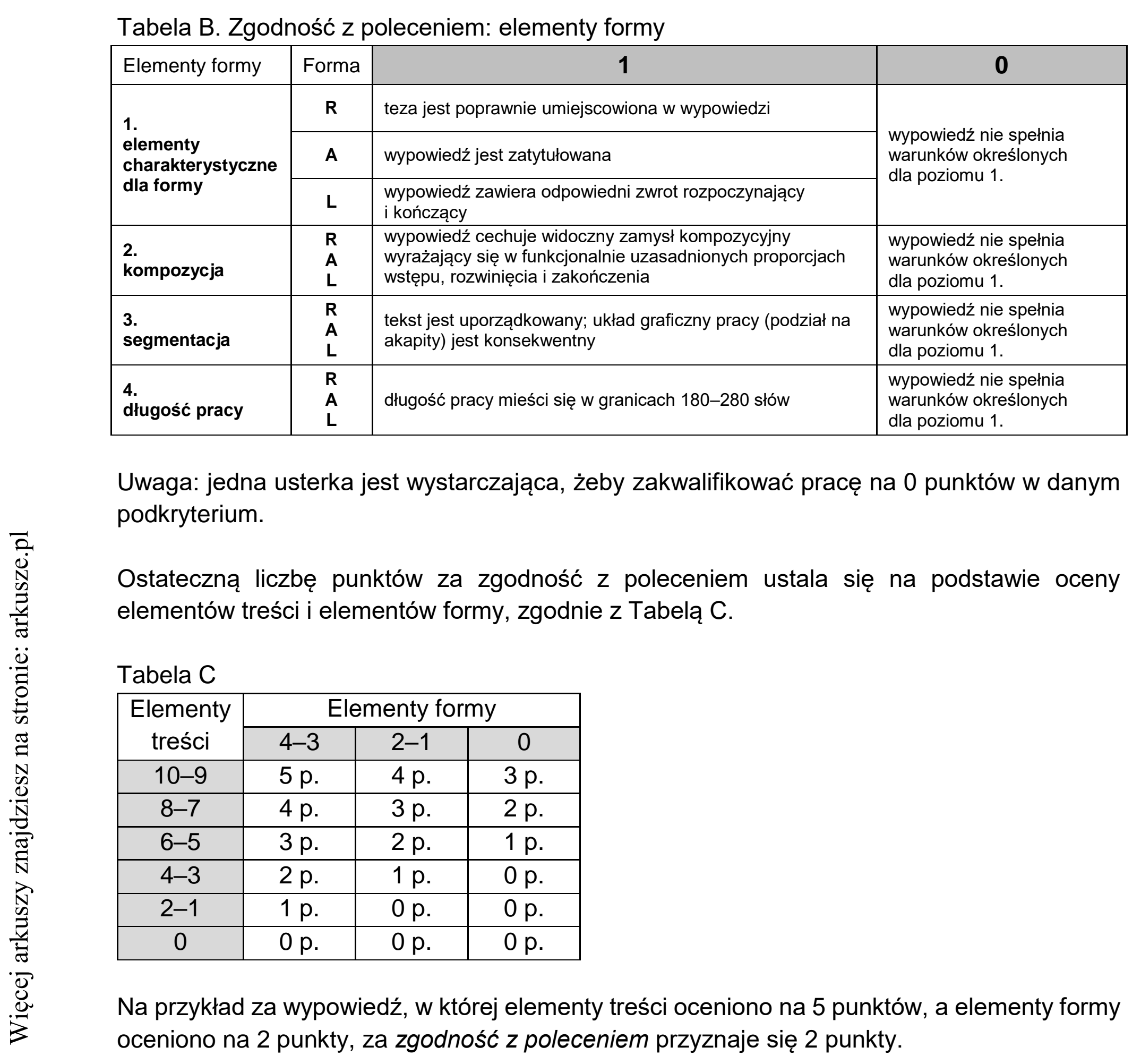 Matura dodatkowa, lipiec 2020, odpowiedź do zadania 10, fragment 2
