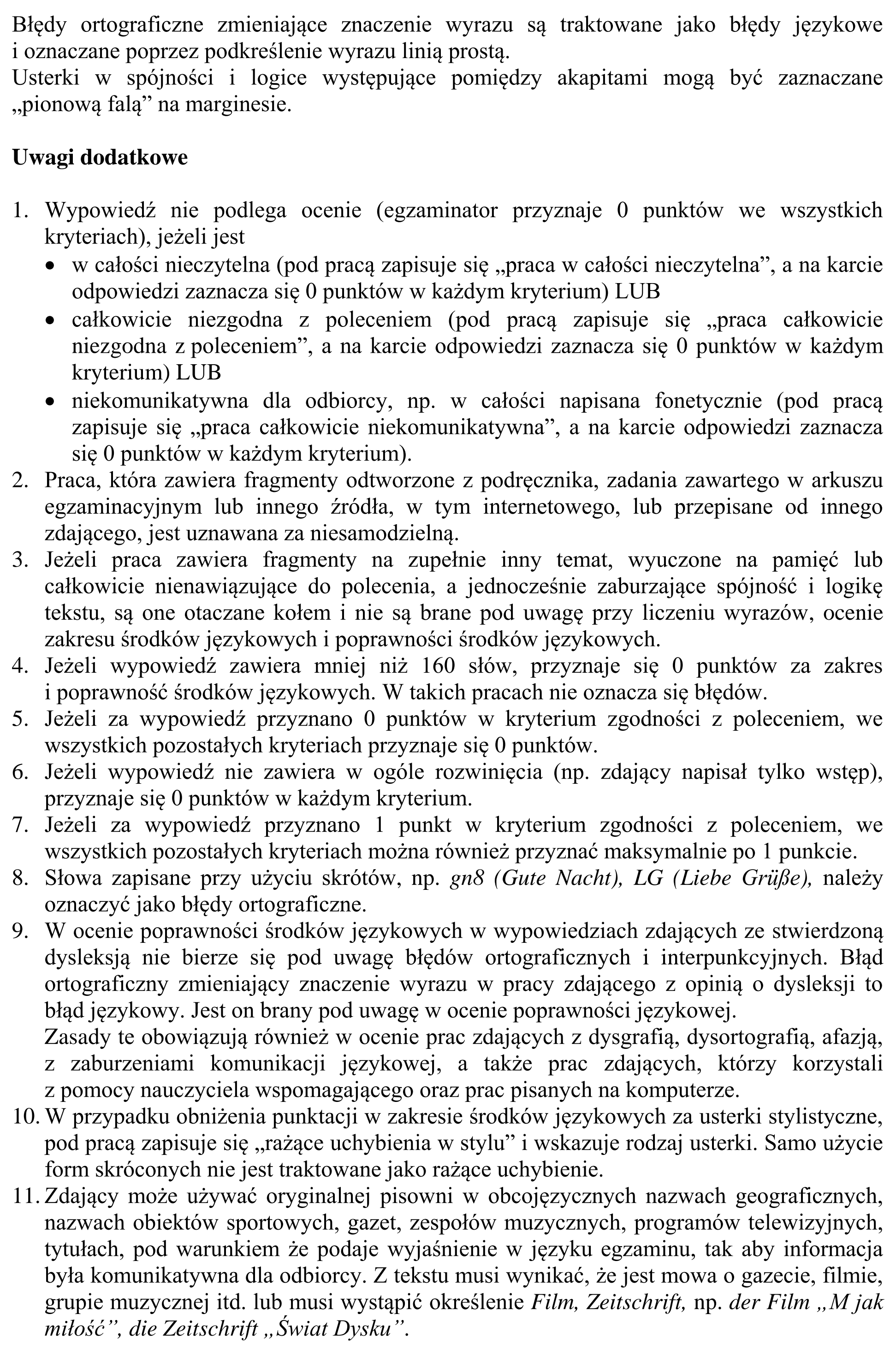 Matura, maj 2015, odpowiedź do zadania 10, fragment 13