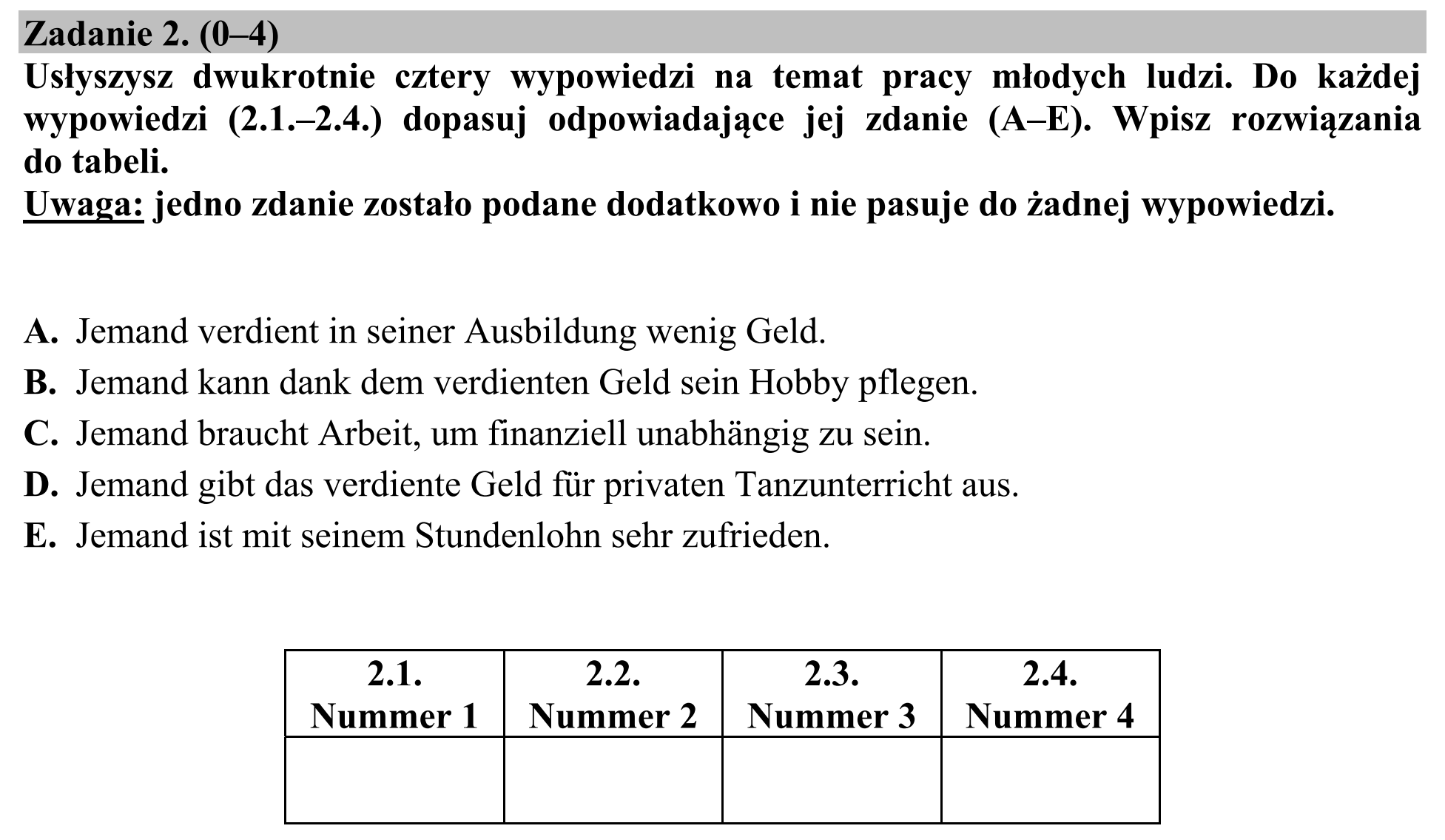 Matura, maj 2017, podgląd zadania 2