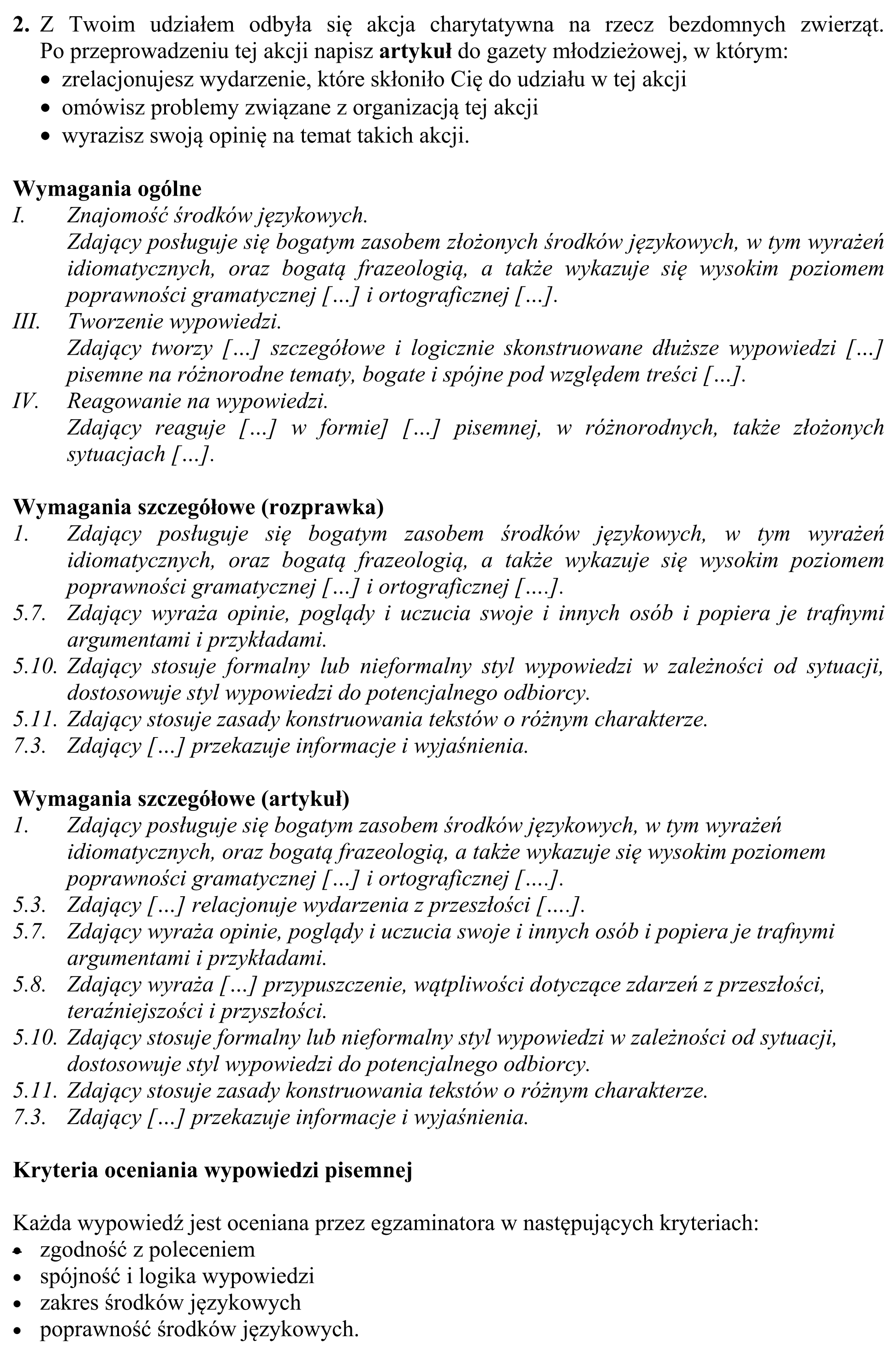 Matura, maj 2018, odpowiedź do zadania 10, fragment 2