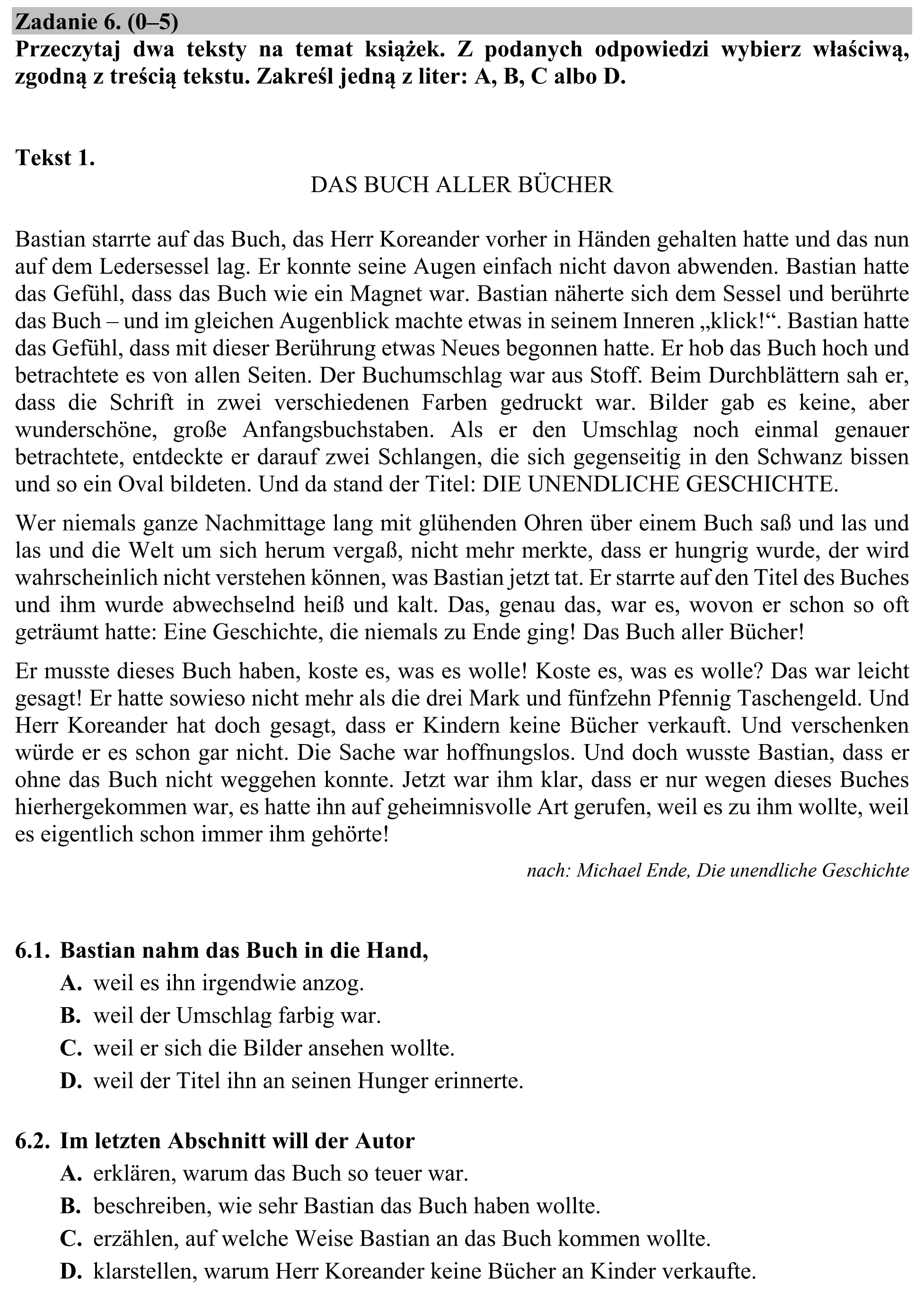 Matura, maj 2019, podgląd zadania 6, fragment 1