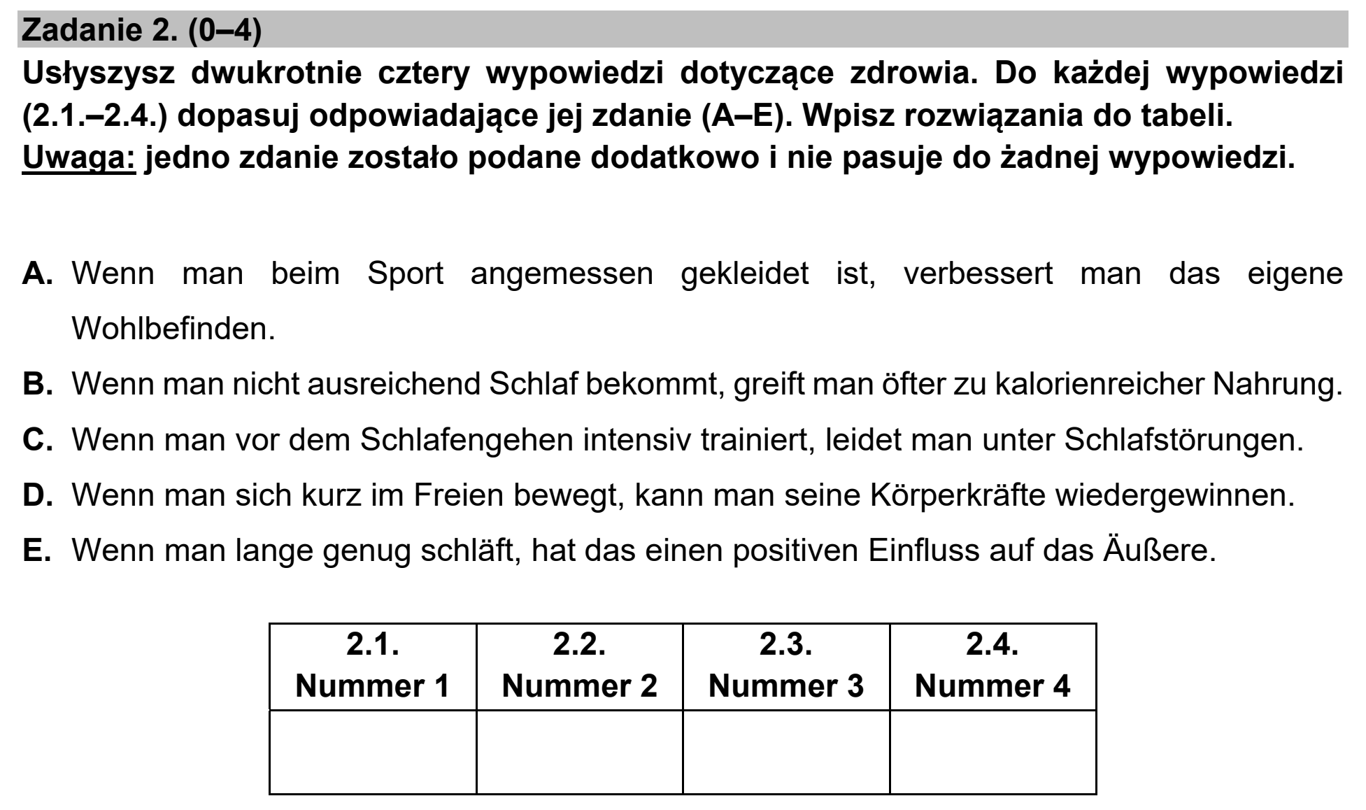 Matura, maj 2021, podgląd zadania 2