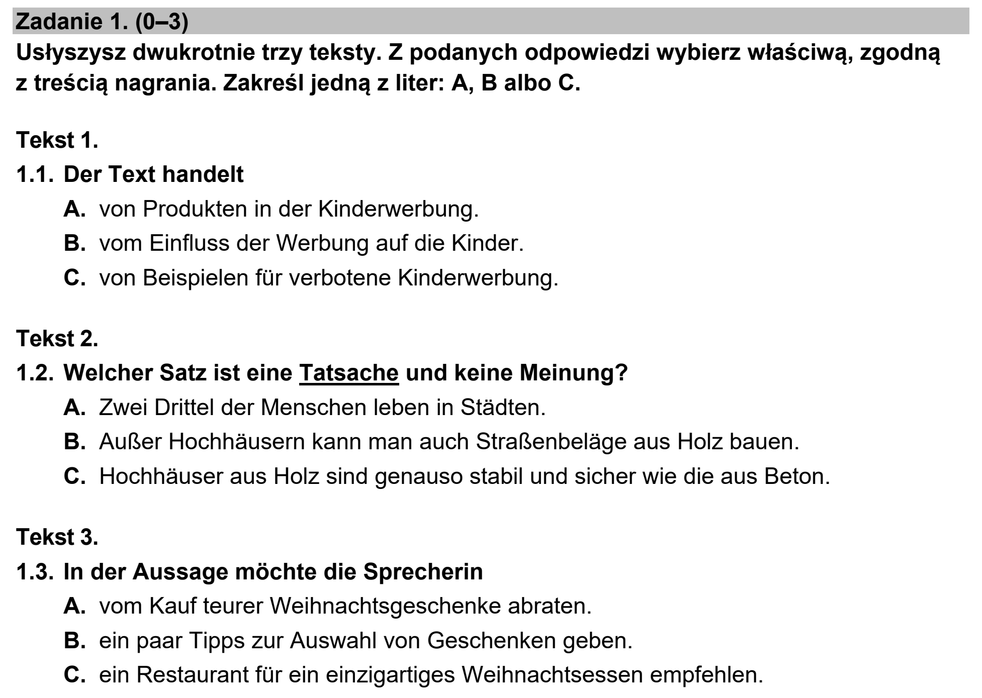 Matura, maj 2023, podgląd zadania 1