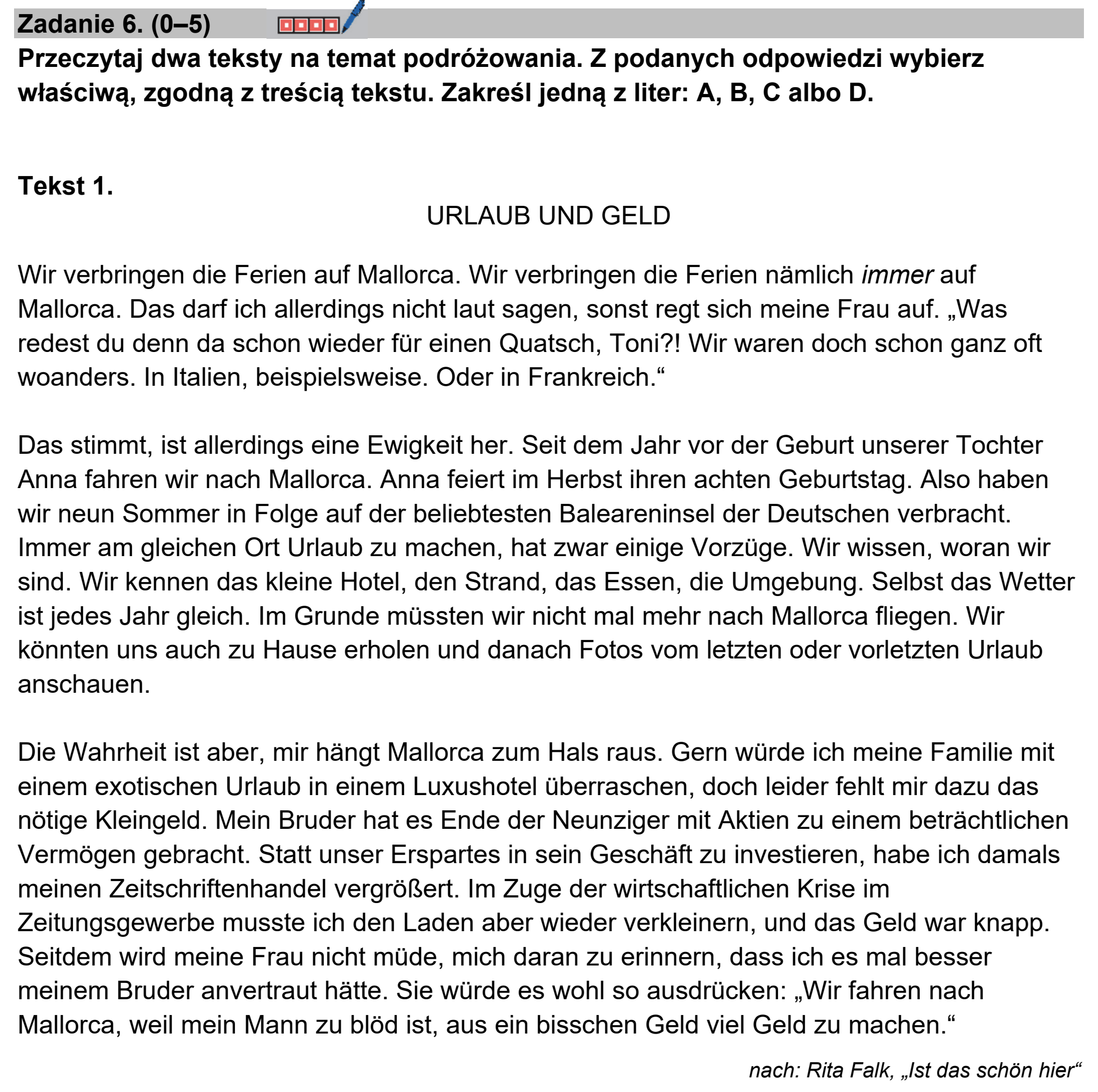 Matura, maj 2024, podgląd zadania 6, fragment 1