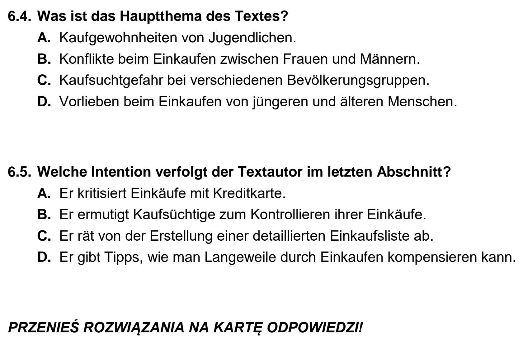 Matura, maj 2025, podgląd zadania 6, fragment 4
