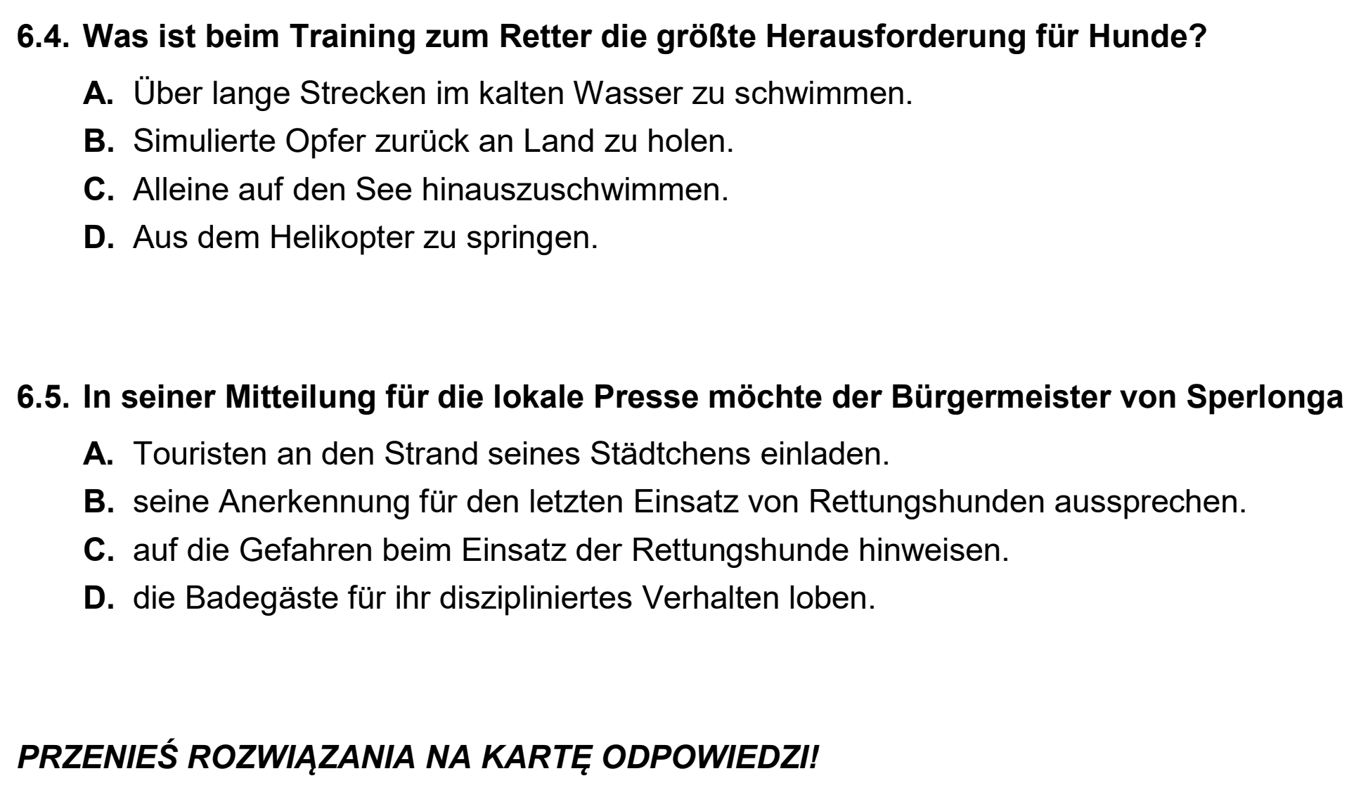 Matura, maj 2026, podgląd zadania 6, fragment 4
