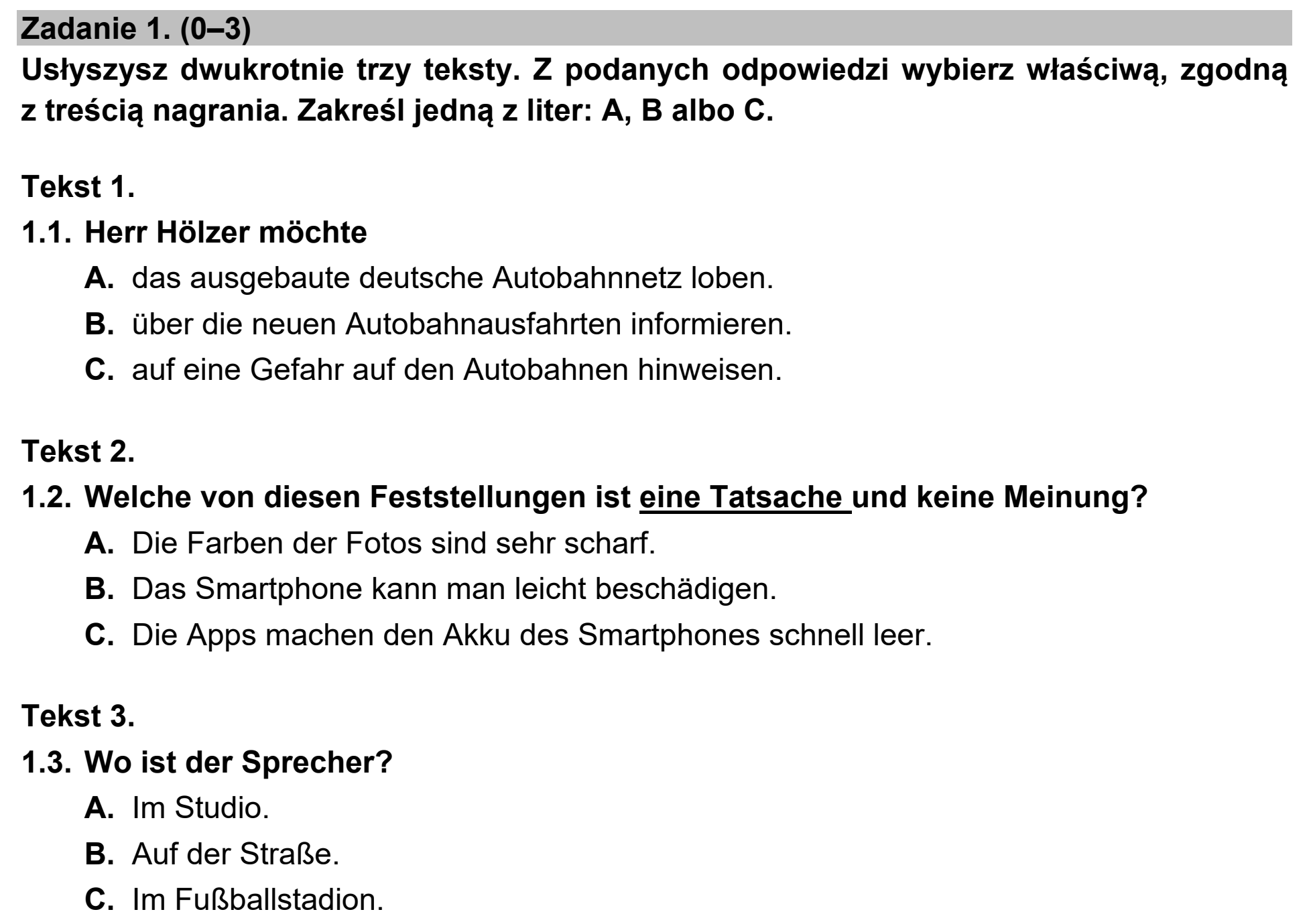 Matura próbna, marzec 2021, podgląd zadania 1