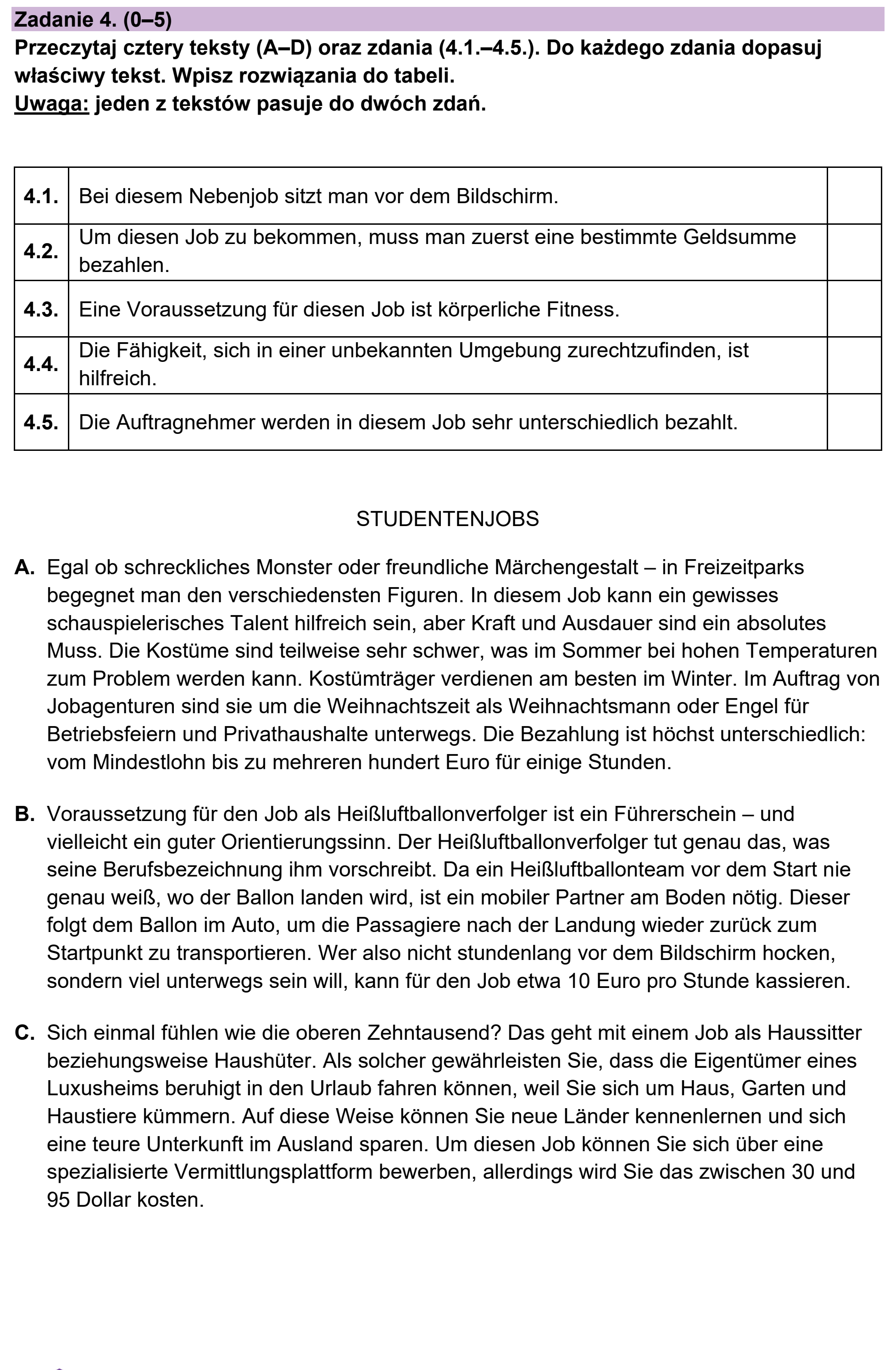Matura próbna, grudzien 2022, podgląd zadania 4, fragment 1