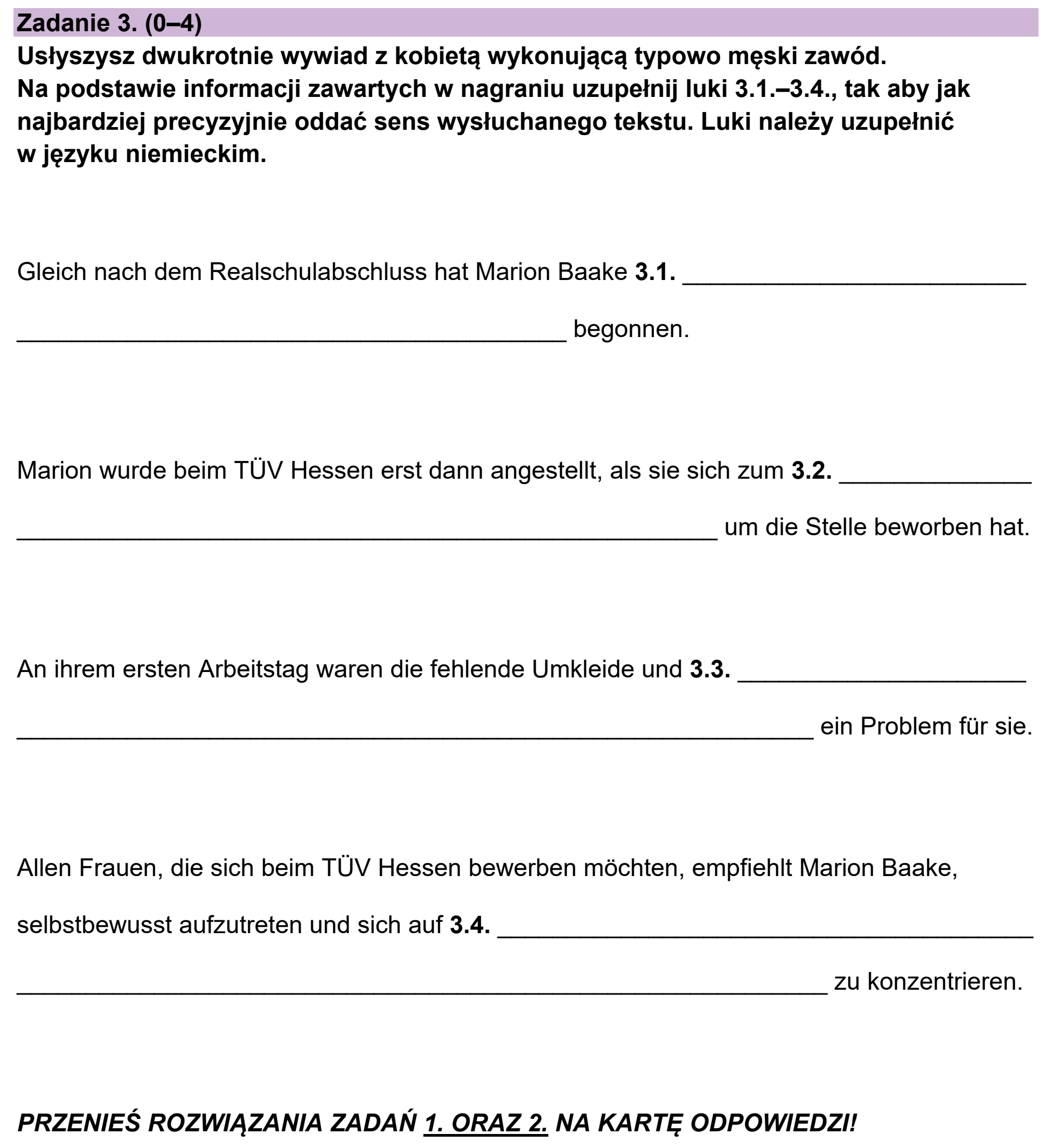 Matura, maj 2023, podgląd zadania 3