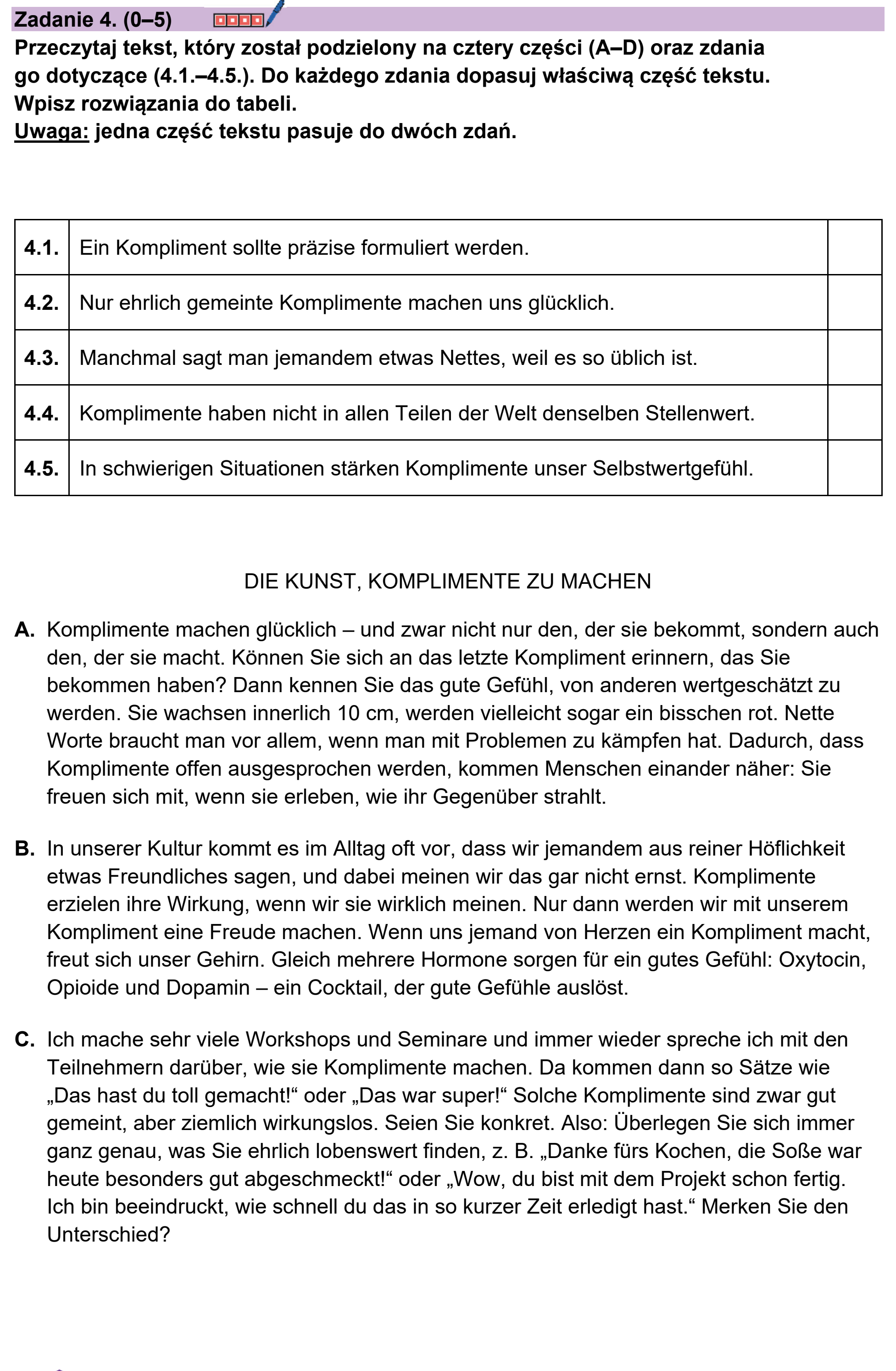 Matura, maj 2025, podgląd zadania 4, fragment 1