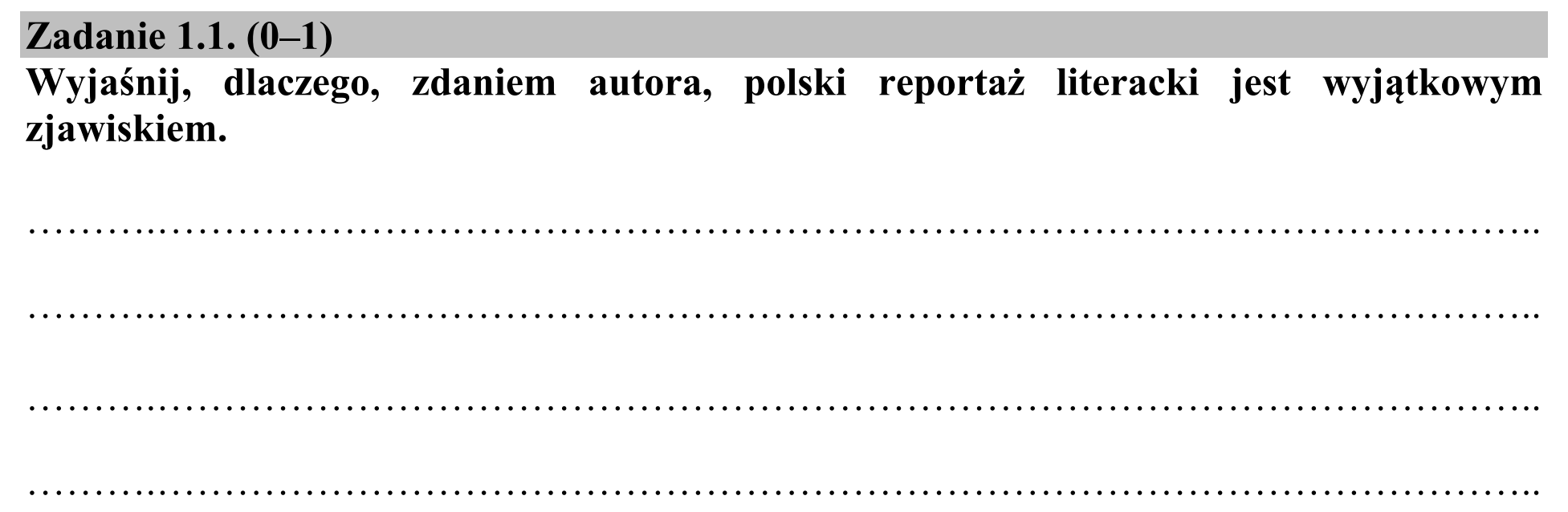 Matura dodatkowa, czerwiec 2016, zadanie 1.1