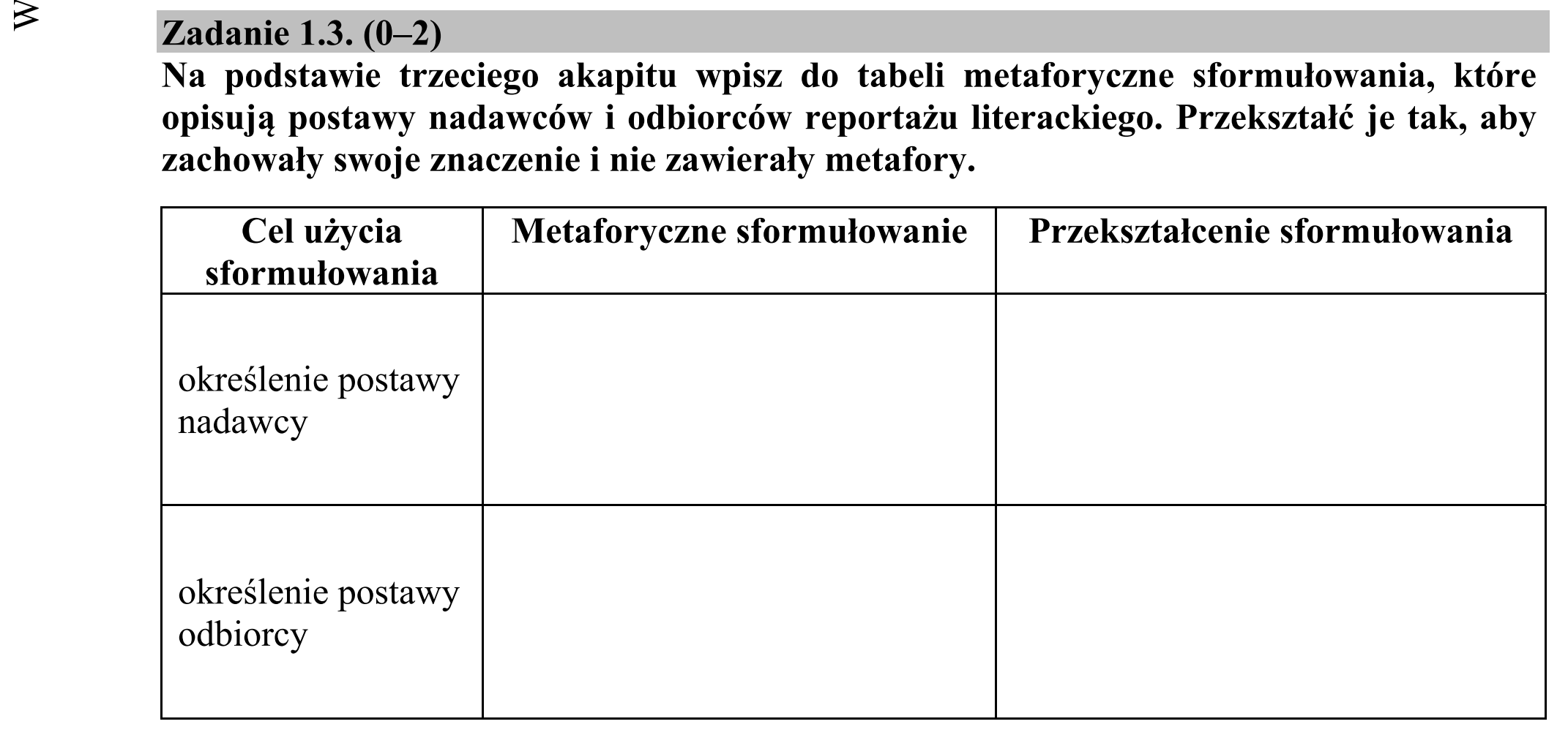 Matura dodatkowa, czerwiec 2016, zadanie 1.3