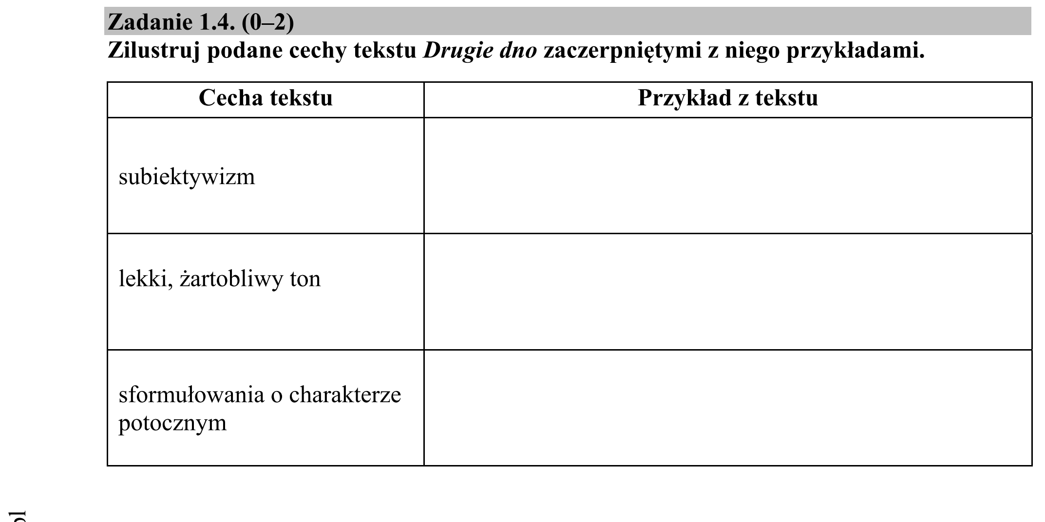Matura dodatkowa, czerwiec 2016, zadanie 1.4