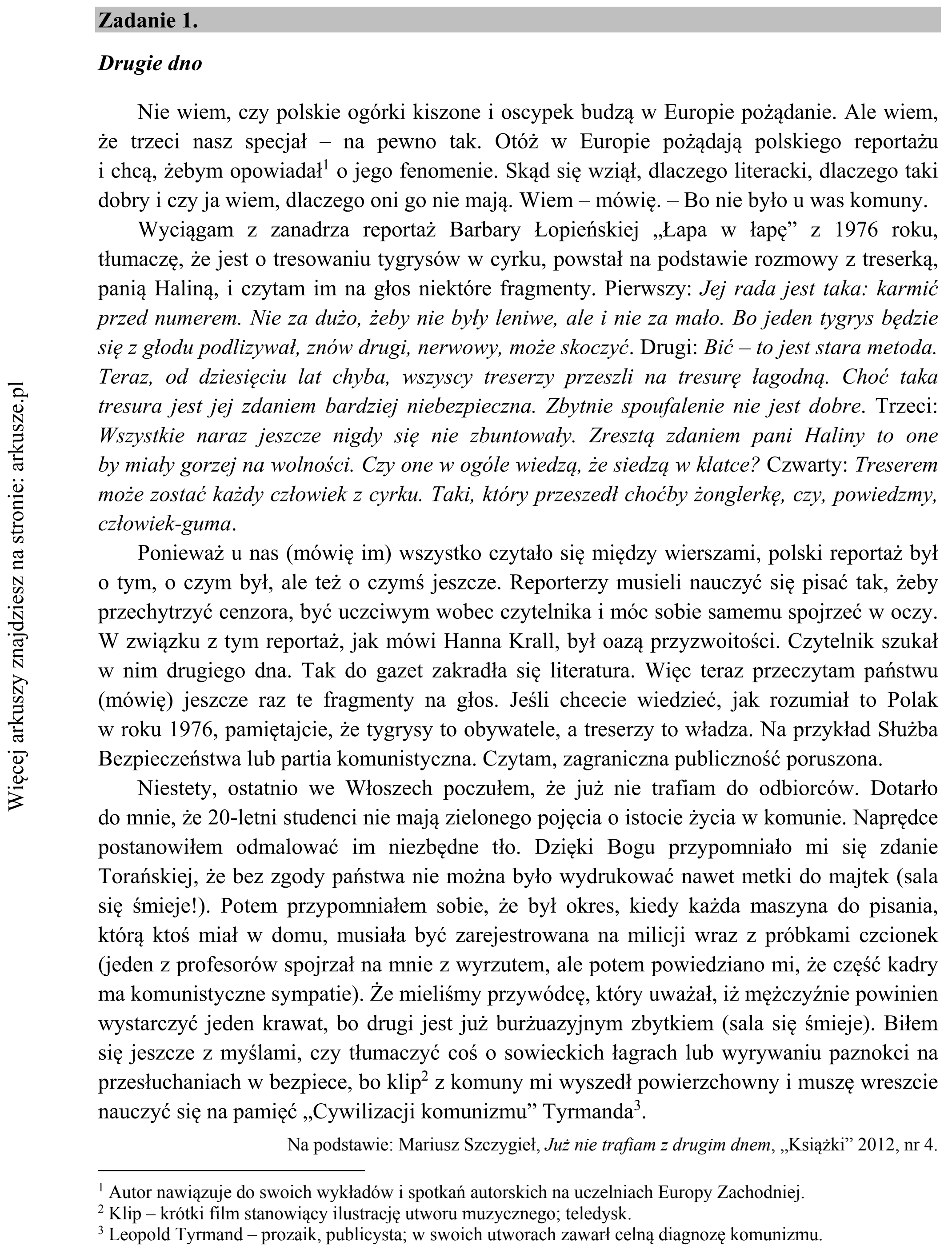 Matura dodatkowa, czerwiec 2016, wstęp zadania 1