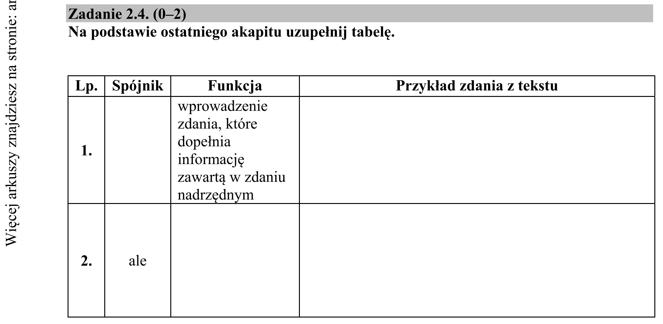 Matura dodatkowa, czerwiec 2016, zadanie 2.4