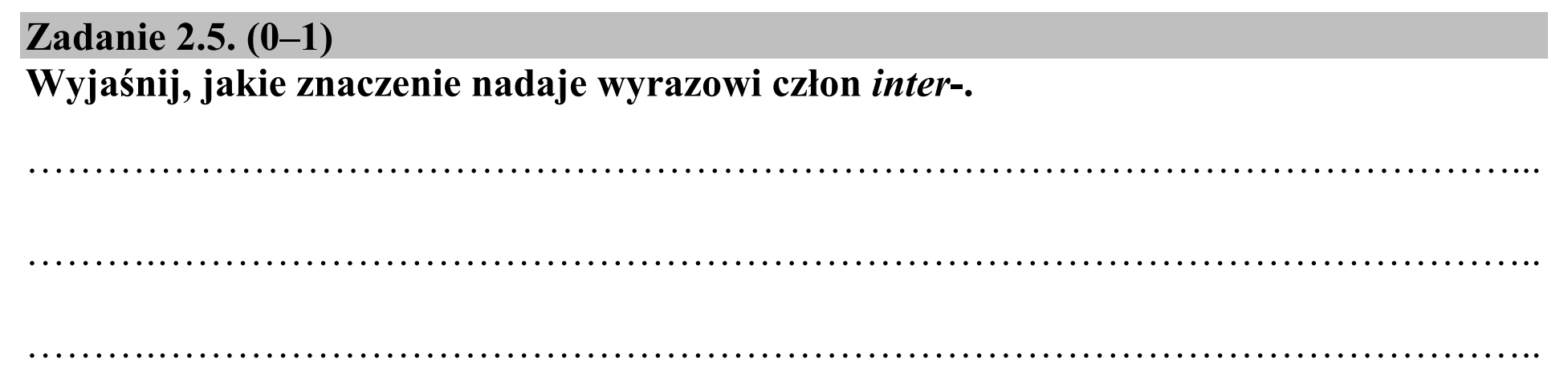 Matura dodatkowa, czerwiec 2016, zadanie 2.5