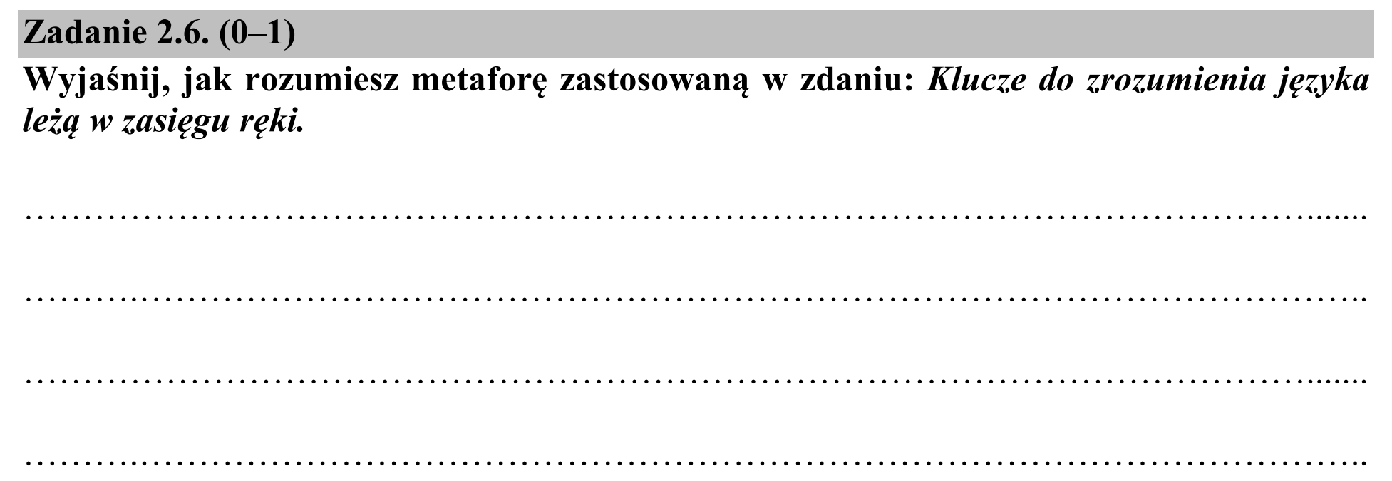 Matura dodatkowa, czerwiec 2016, zadanie 2.6