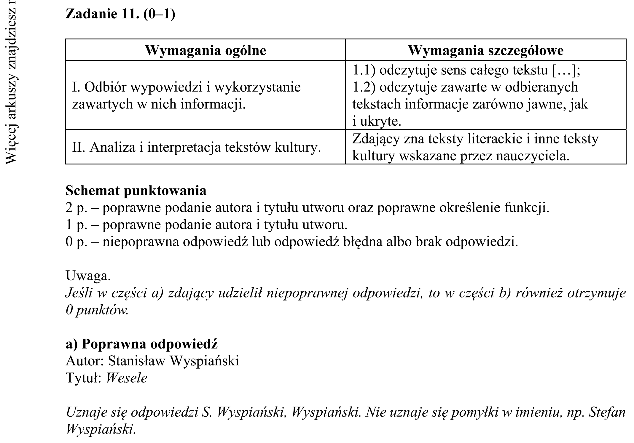 Matura dodatkowa, czerwiec 2017, odpowiedź do zadania 11, fragment 1
