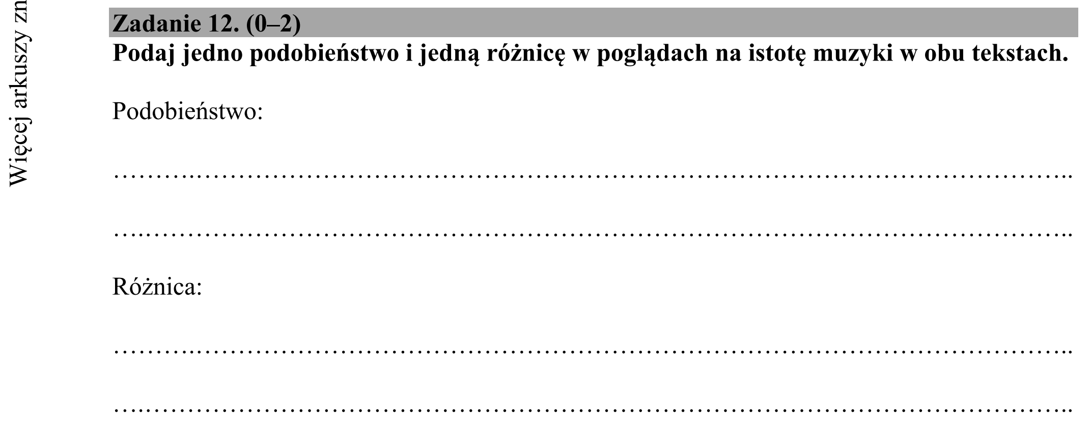 Matura dodatkowa, czerwiec 2017, podgląd zadania 12