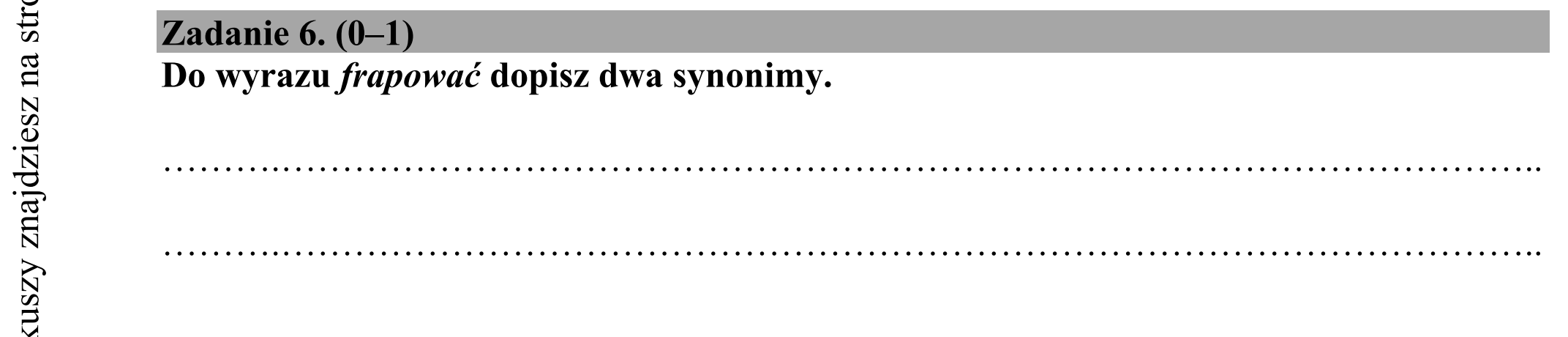 Matura dodatkowa, czerwiec 2017, podgląd zadania 6