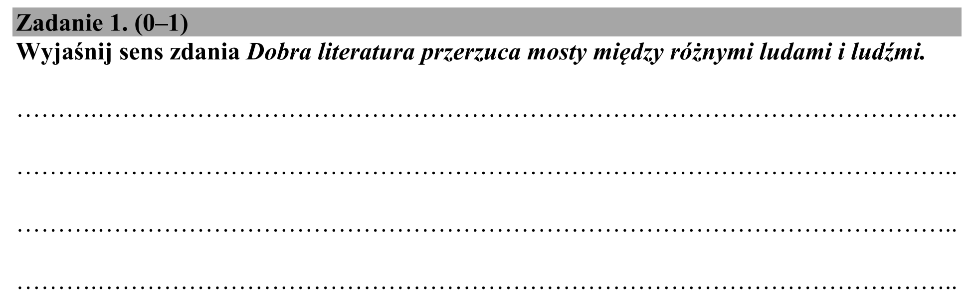 Matura dodatkowa, czerwiec 2019, podgląd zadania 1