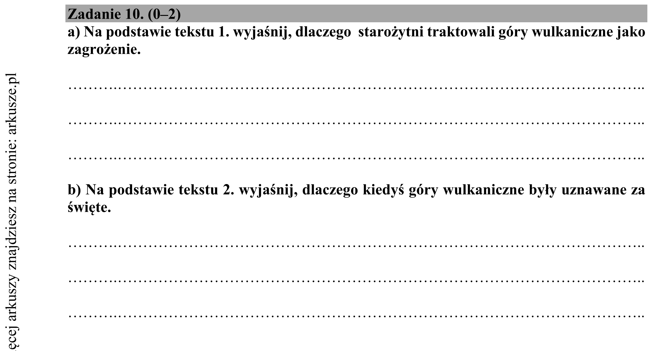 Matura dodatkowa, czerwiec 2019, podgląd zadania 10