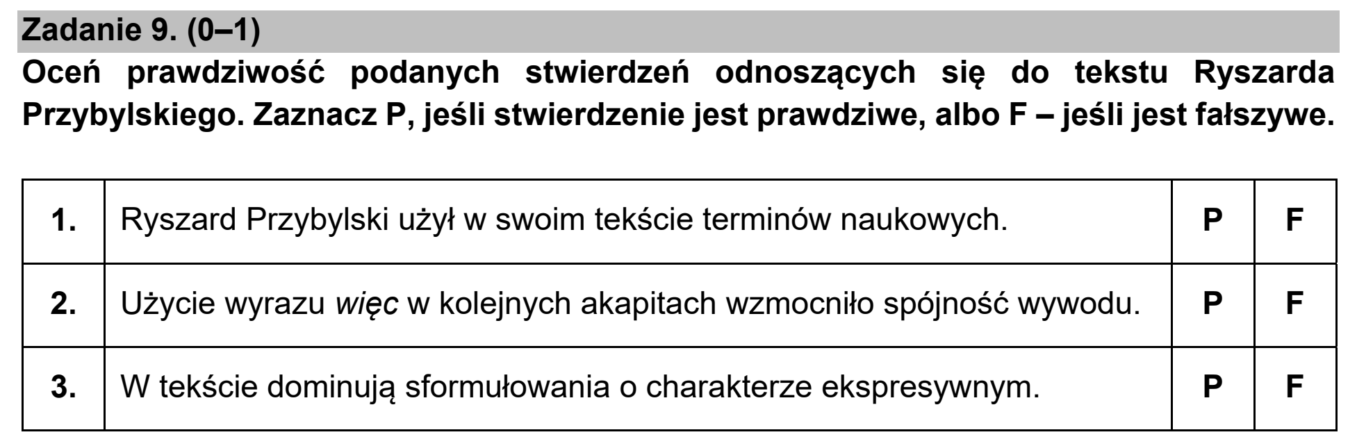 Matura dodatkowa, czerwiec 2021, podgląd zadania 9