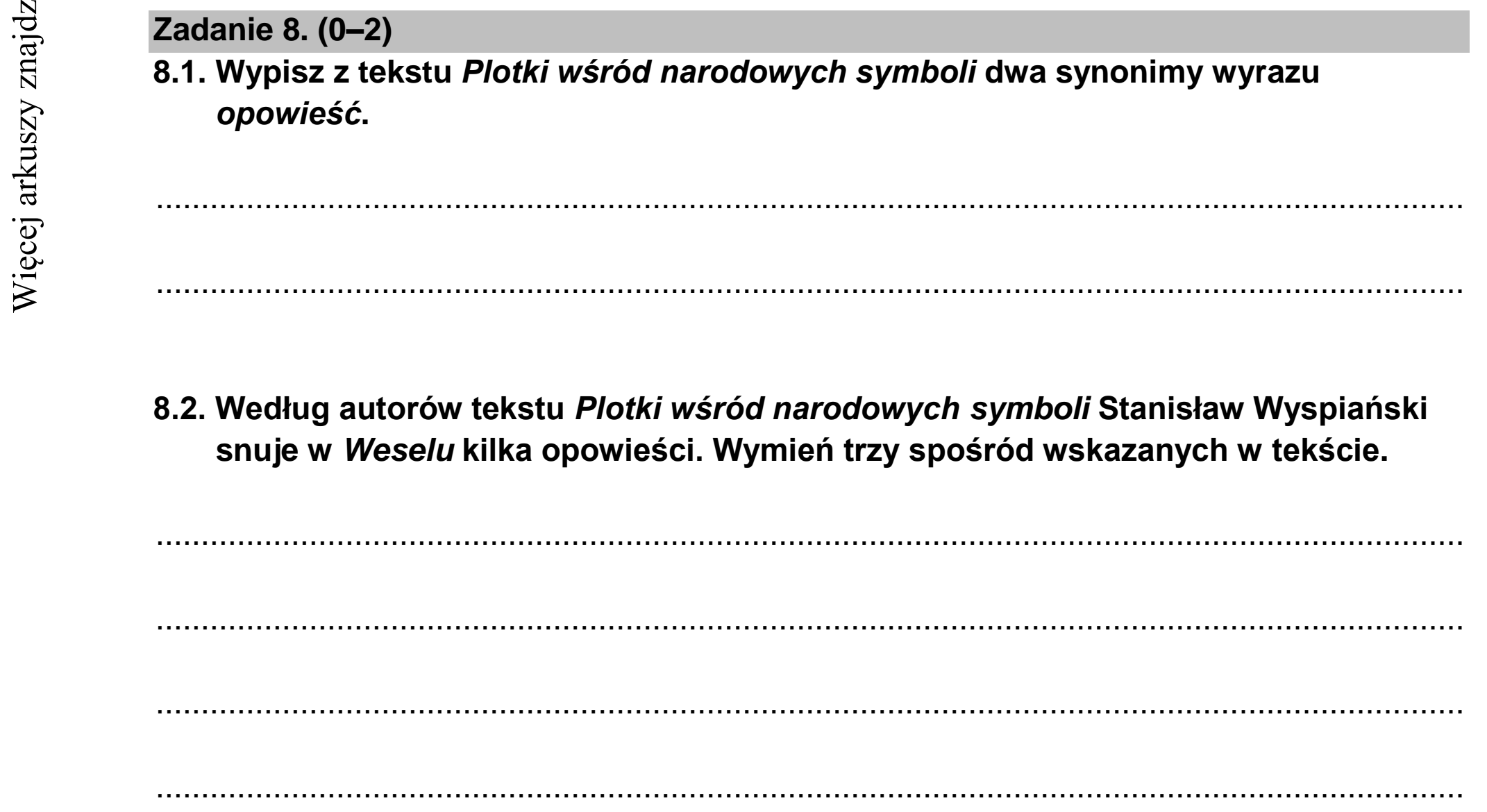 Matura dodatkowa, czerwiec 2022, podgląd zadania 8