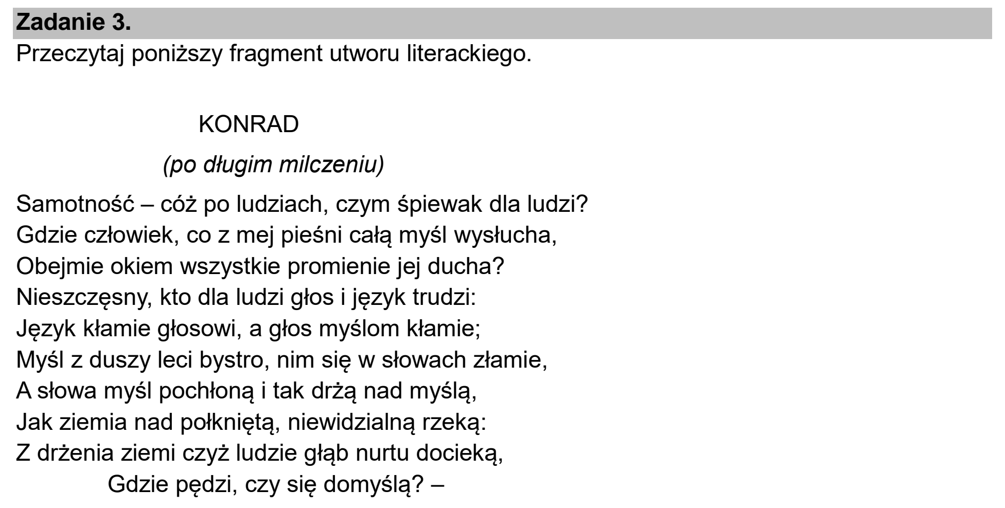 Matura dodatkowa, czerwiec 2024, wstęp zadania 3
