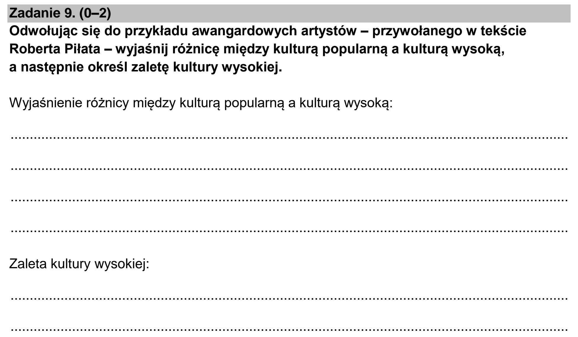 Matura dodatkowa, czerwiec 2024, podgląd zadania 9