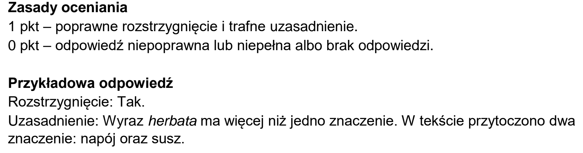 Matura dodatkowa, czerwiec 2026, odpowiedź do zadania 11