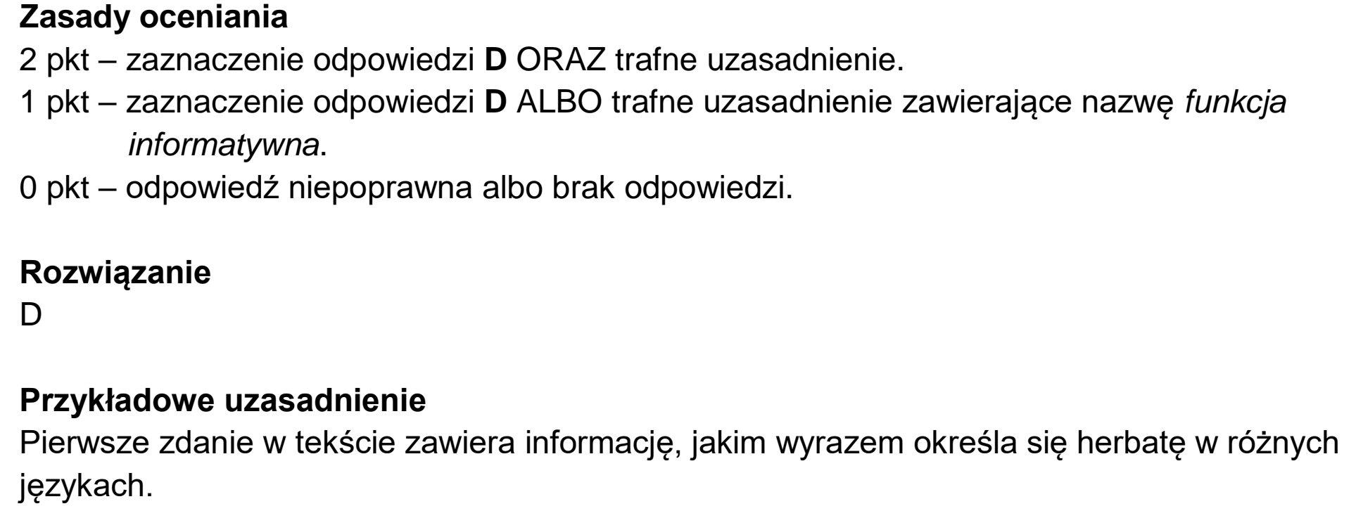 Matura dodatkowa, czerwiec 2026, odpowiedź do zadania 9