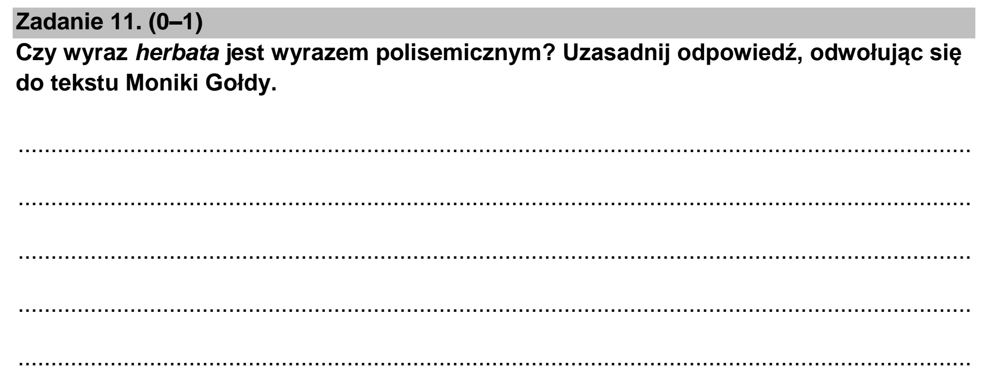 Matura dodatkowa, czerwiec 2026, podgląd zadania 11