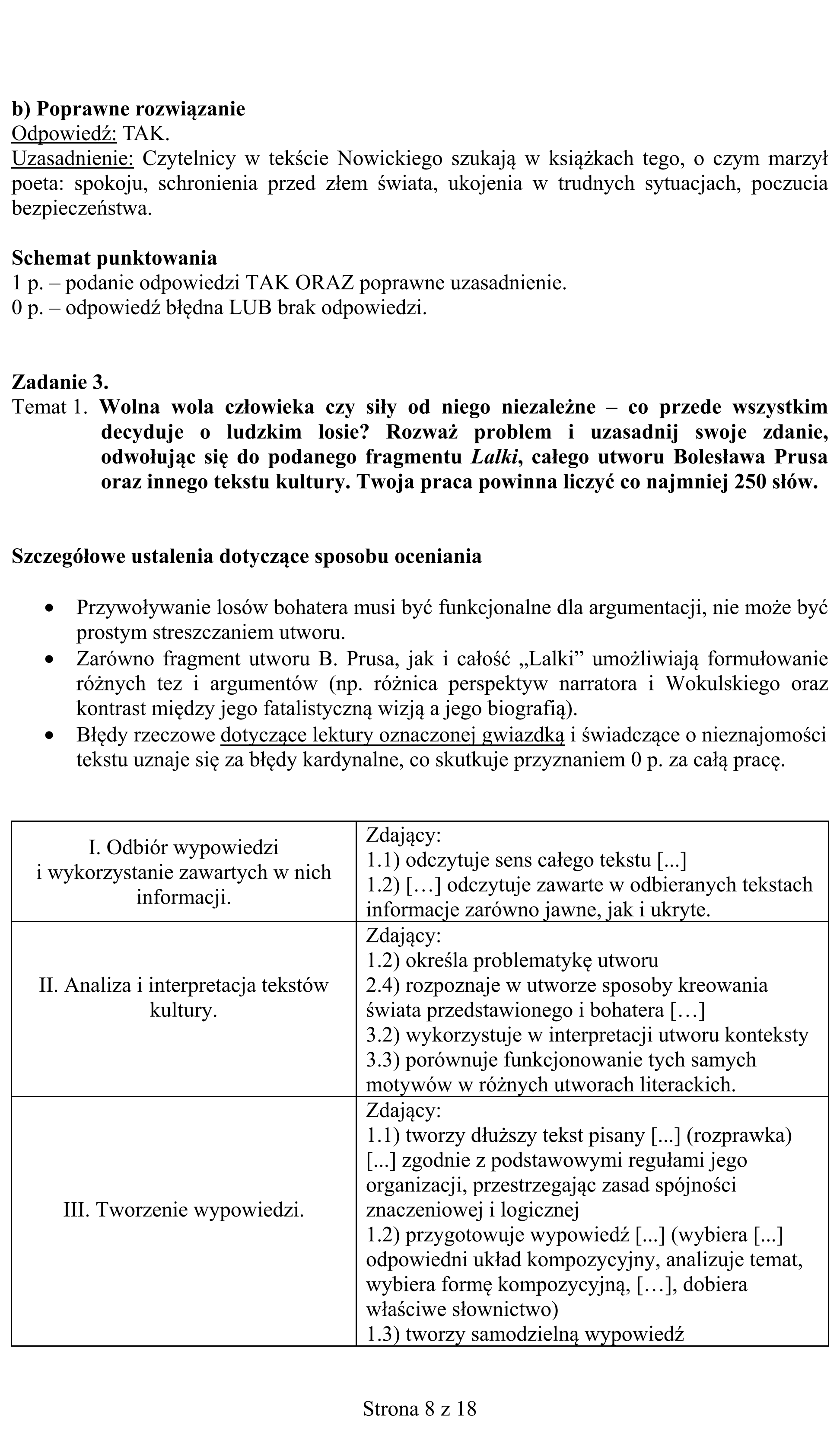 Matura, maj 2015, odpowiedź do zadania 3
