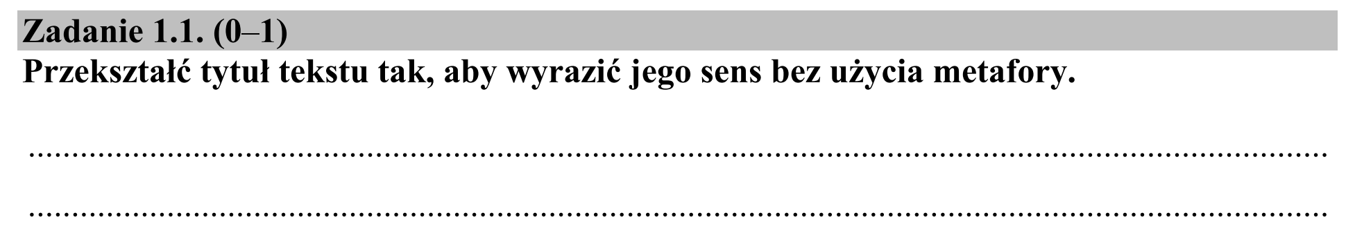 Matura, maj 2015, zadanie 1.1