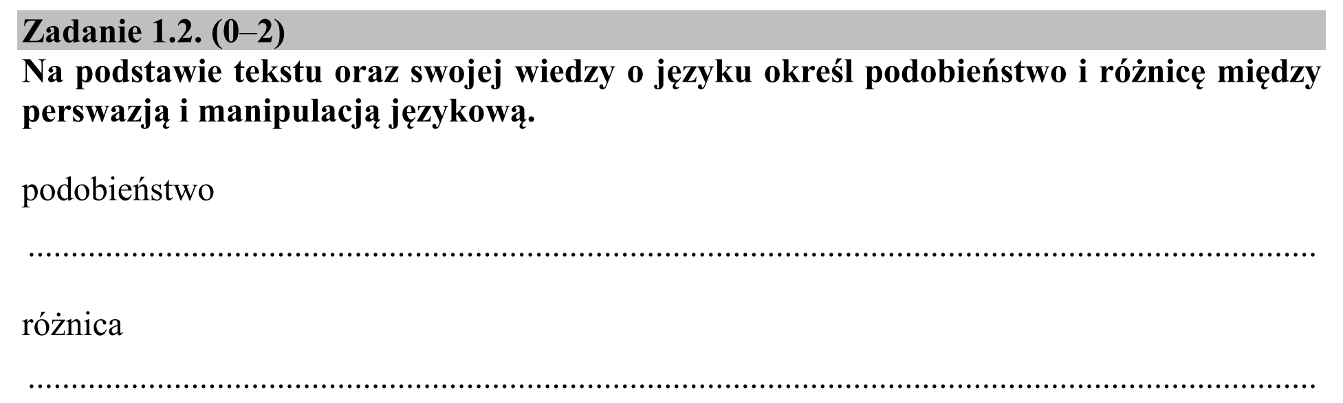 Matura, maj 2015, zadanie 1.2