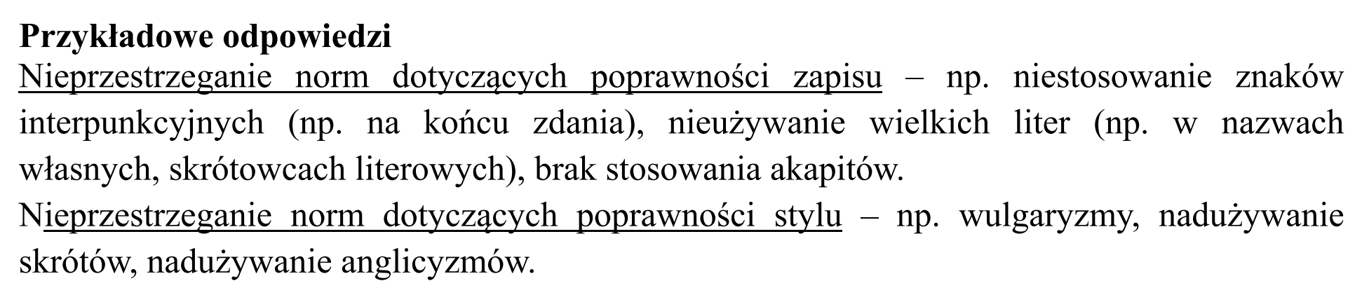 Matura, maj 2016, odpowiedź do zadania 2.1, fragment 2