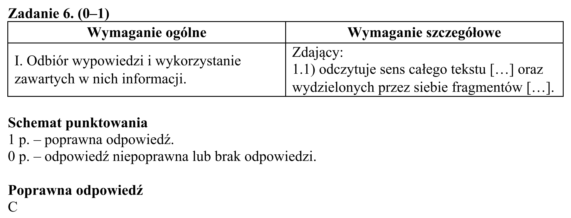 Matura, maj 2018, odpowiedź do zadania 6