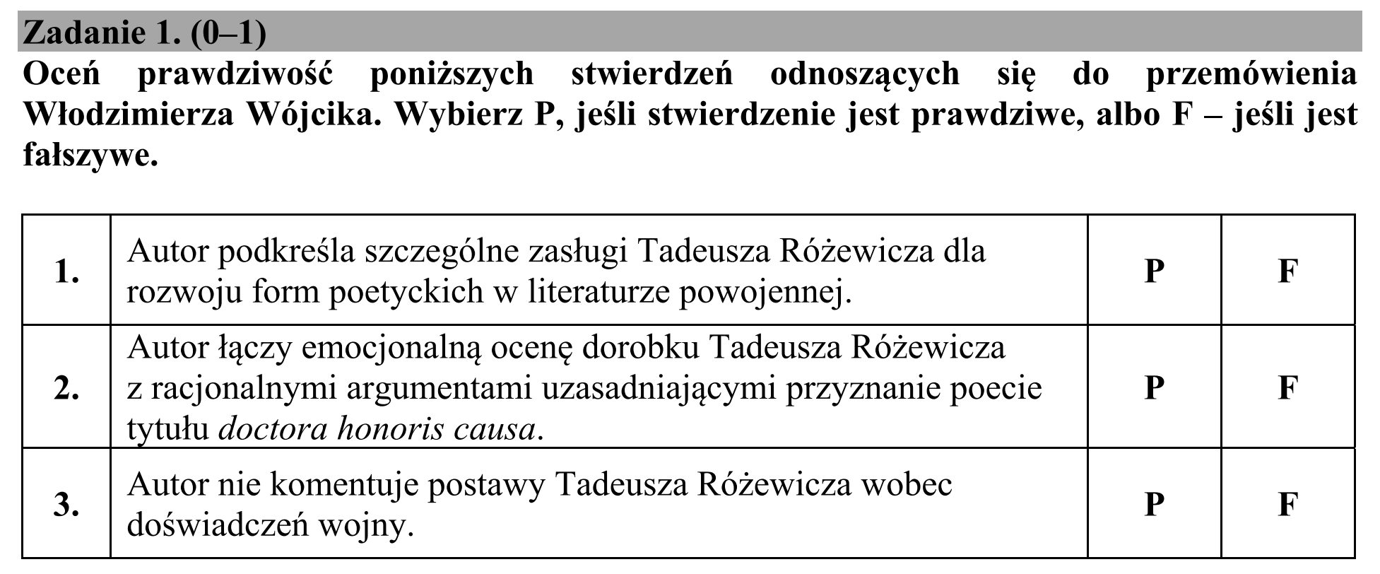 Matura, maj 2018, podgląd zadania 1