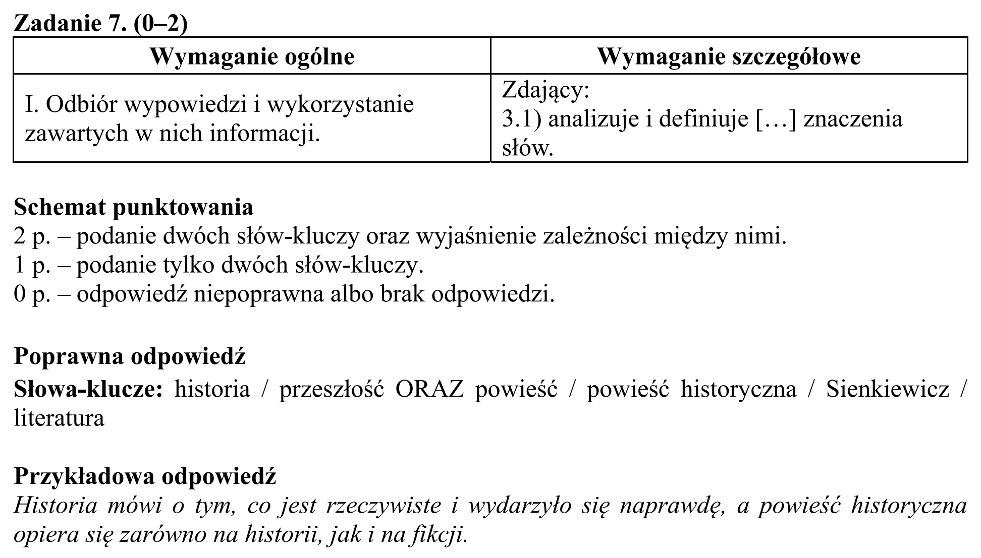 Matura, maj 2019, odpowiedź do zadania 7