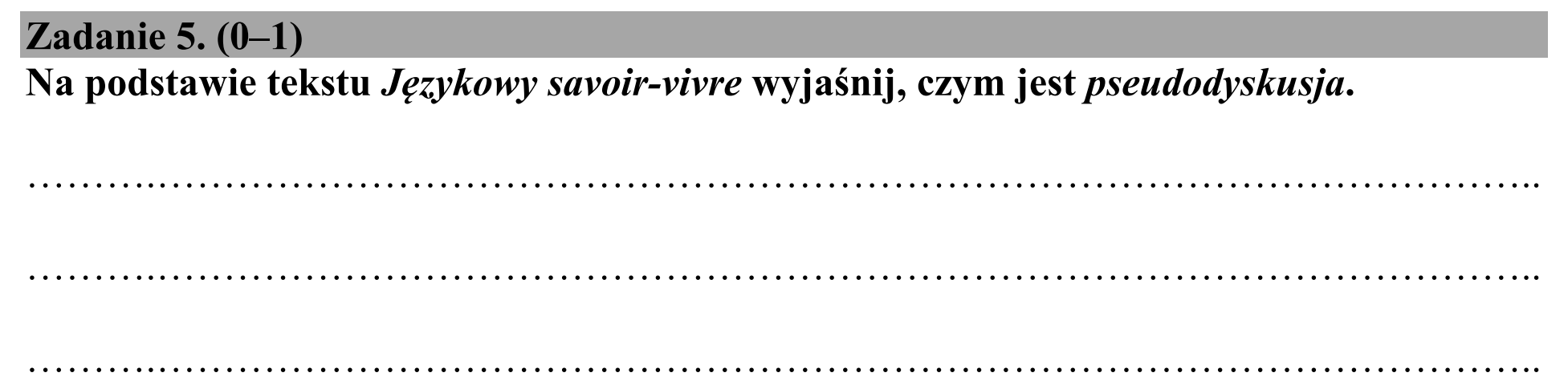 Matura, maj 2019, podgląd zadania 5