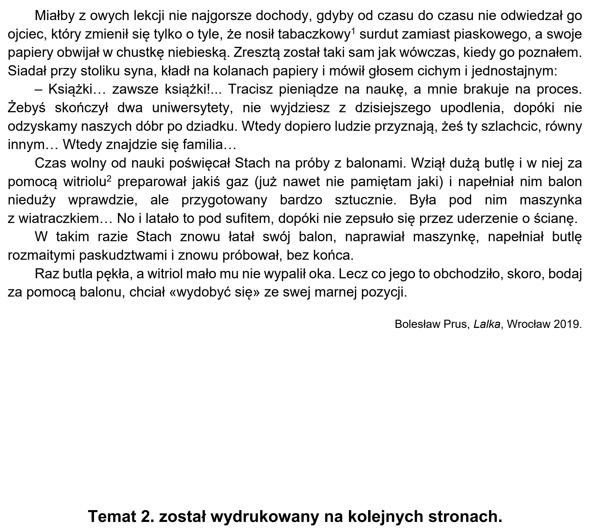 Matura, maj 2021, podgląd zadania 1, fragment 2