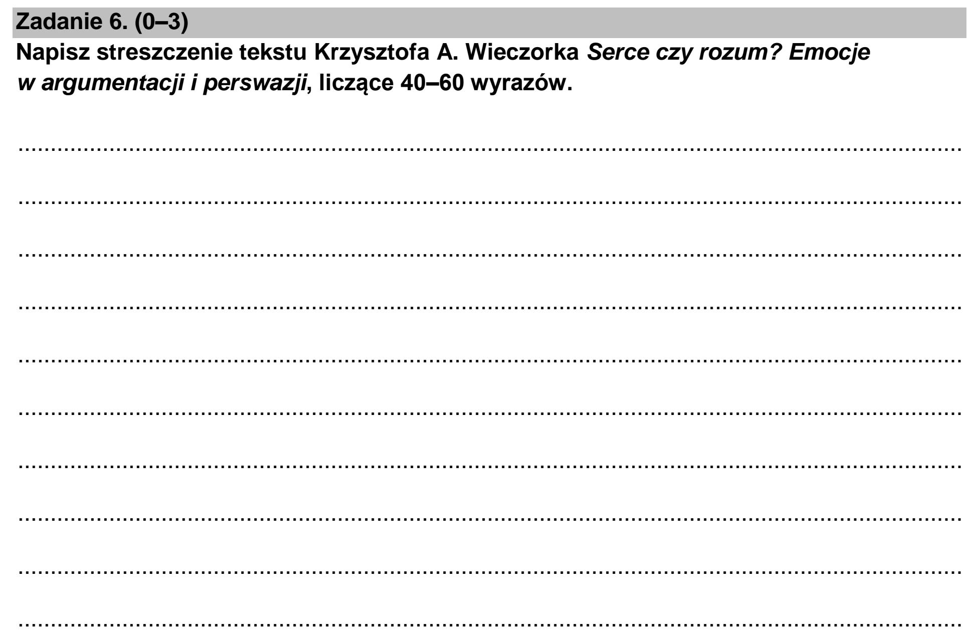 Matura, maj 2022, podgląd zadania 6