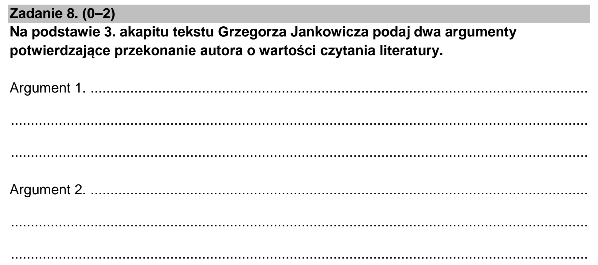 Matura, maj 2022, podgląd zadania 8