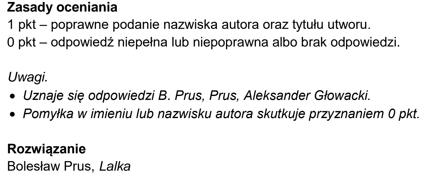 Matura, maj 2023, odpowiedź do zadania 9.1