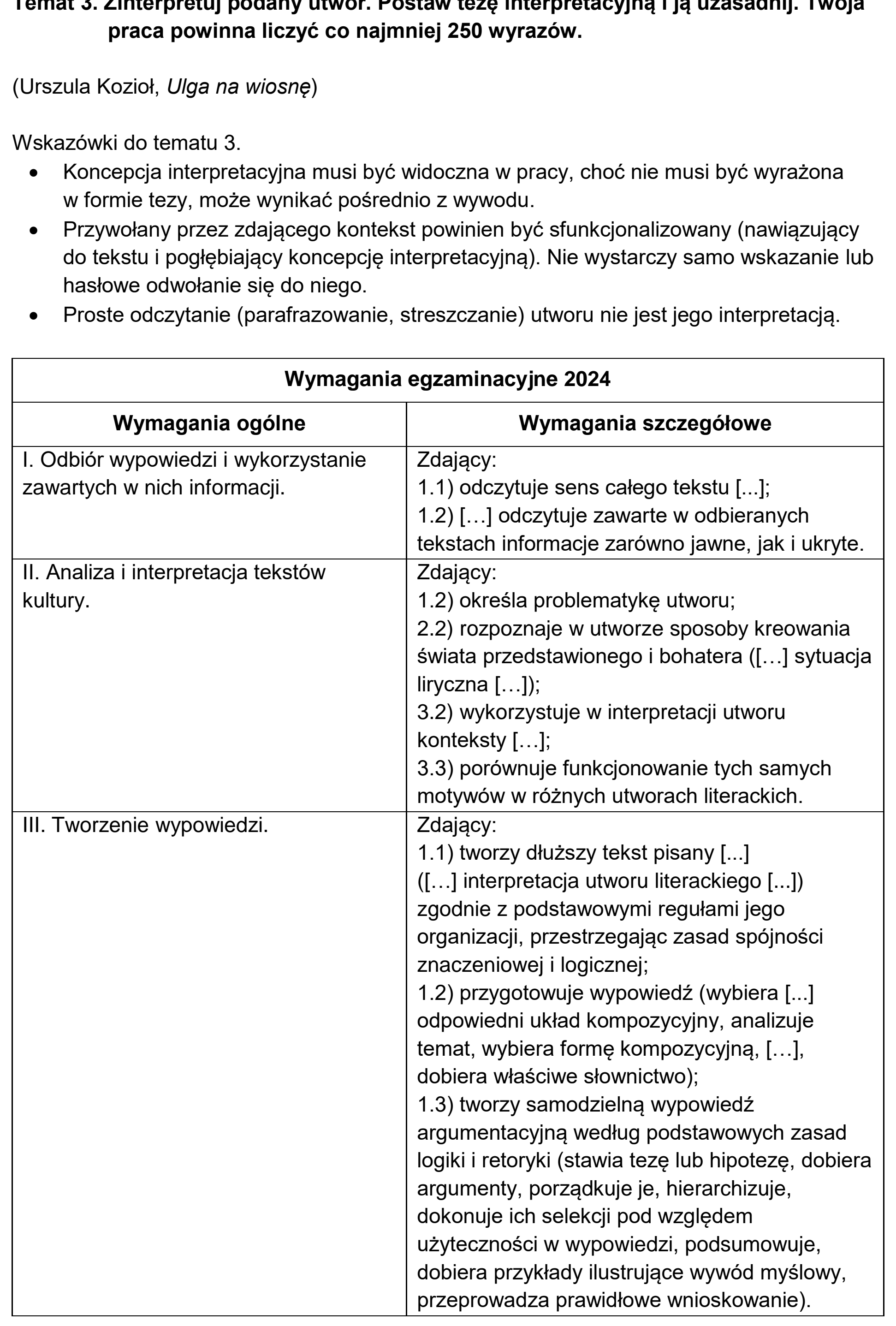 Matura, maj 2024, odpowiedź do zadania 3, fragment 1